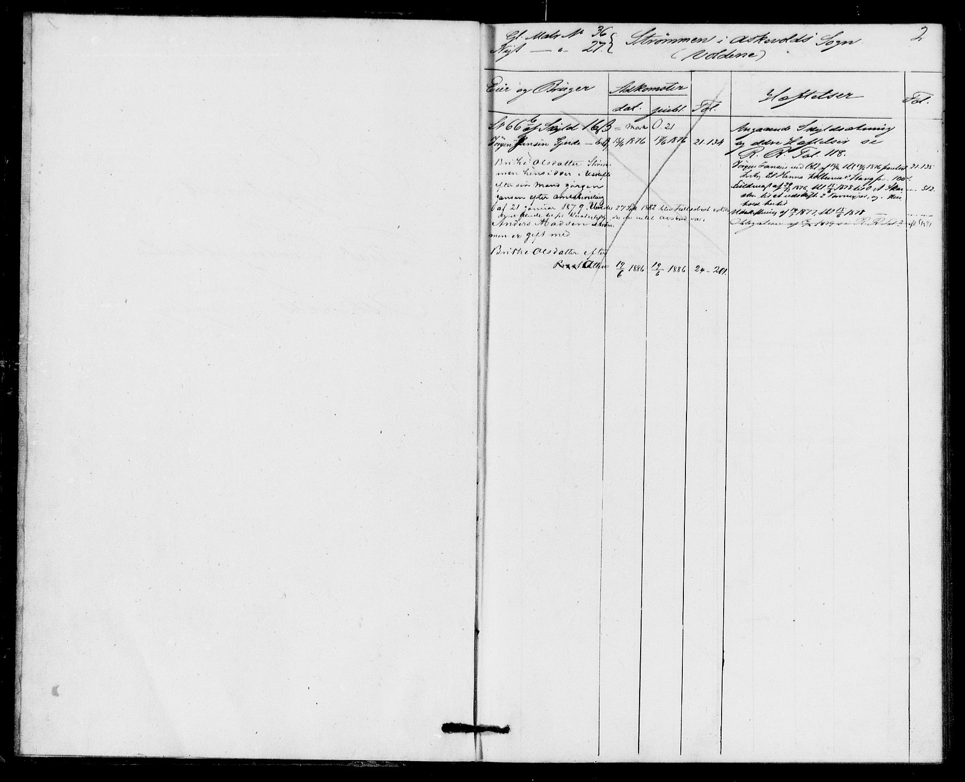 Sunnfjord tingrett, SAB/A-3201/1/G/Ga/Gaa/L0004: Mortgage register no. II.A.a.4, 1875-1886, p. 2