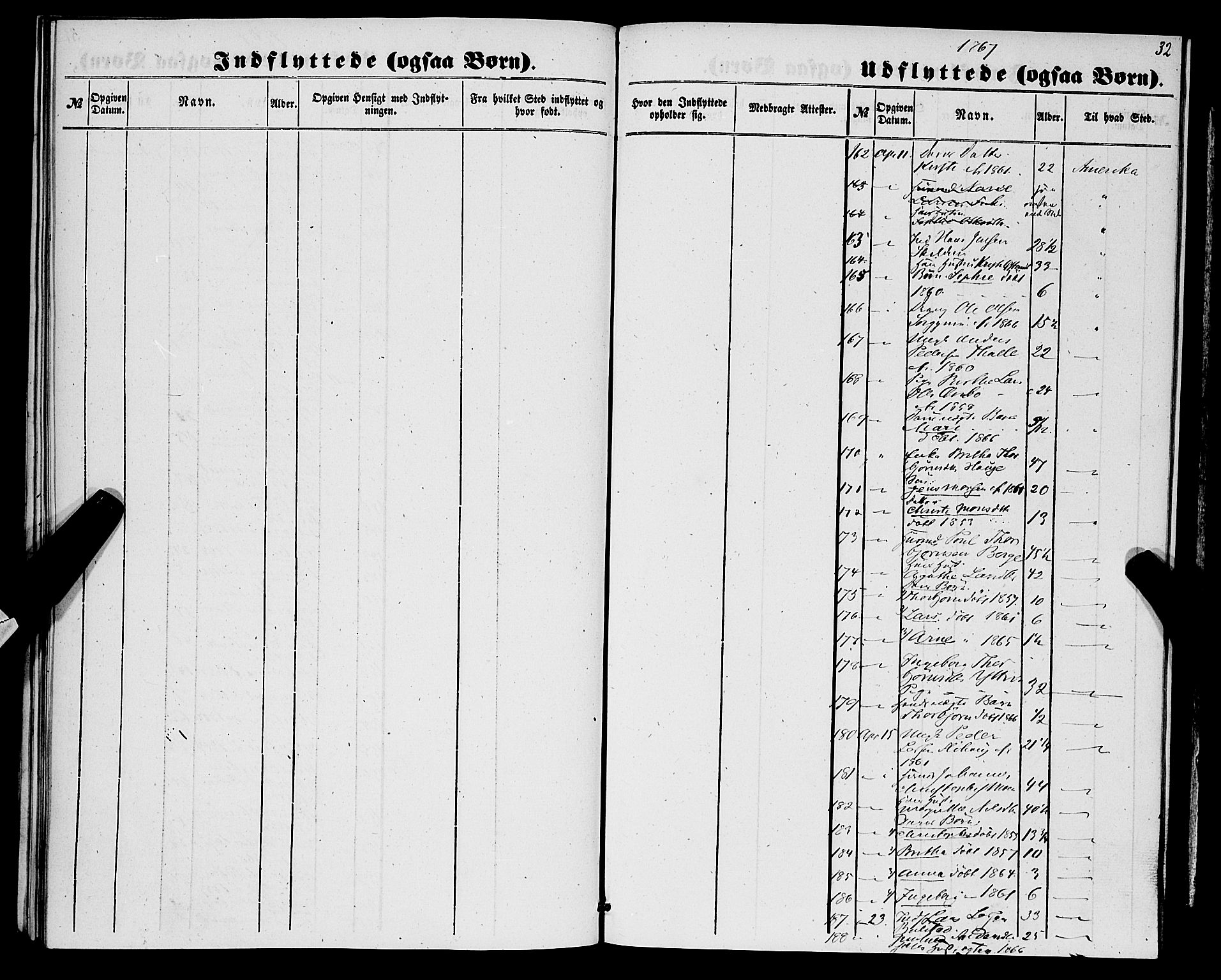 Luster sokneprestembete, AV/SAB-A-81101/H/Haa/Haaa/L0009: Parish register (official) no. A 9, 1856-1871, p. 32