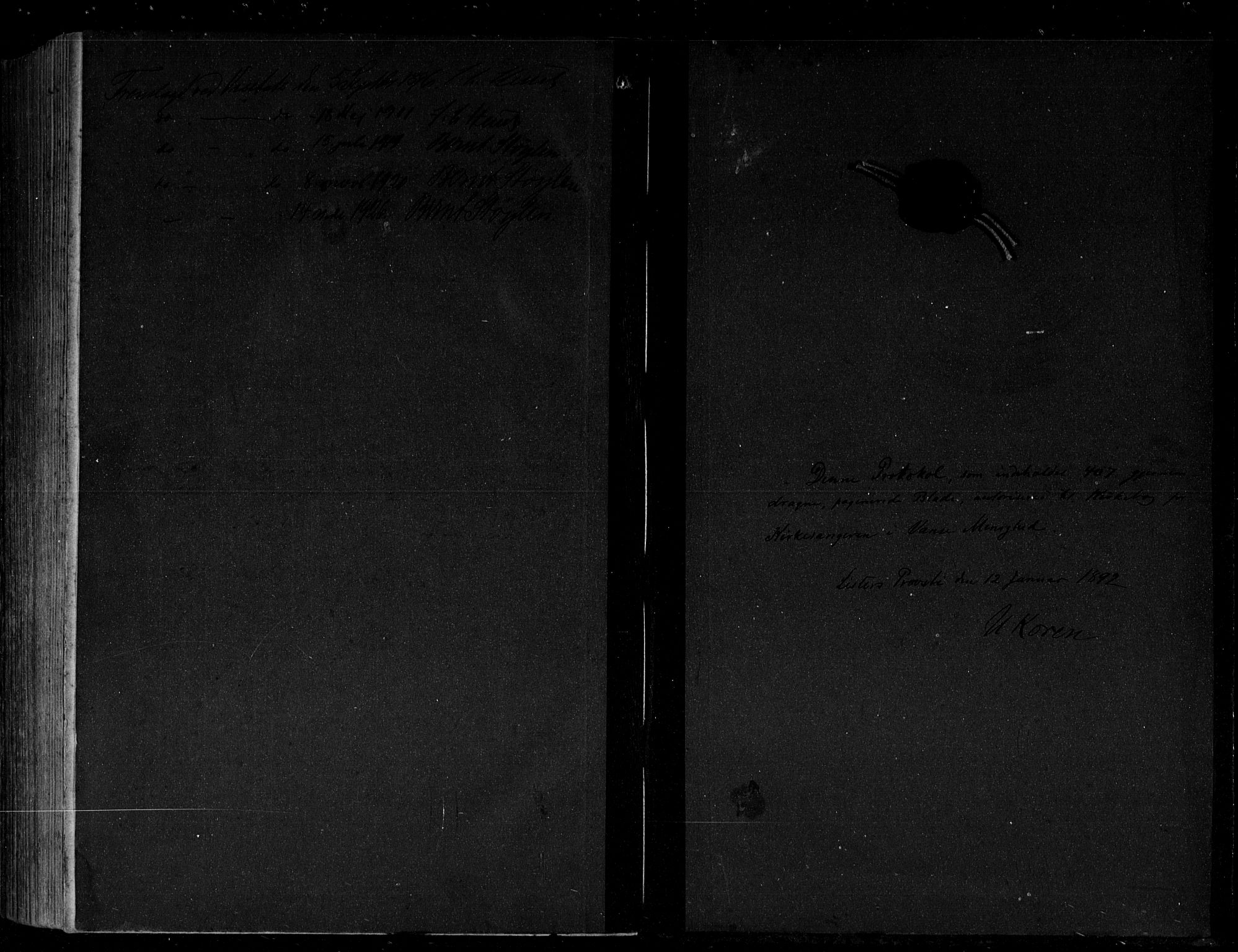 Lista sokneprestkontor, AV/SAK-1111-0027/F/Fb/L0005: Parish register (copy) no. B 5, 1892-1923