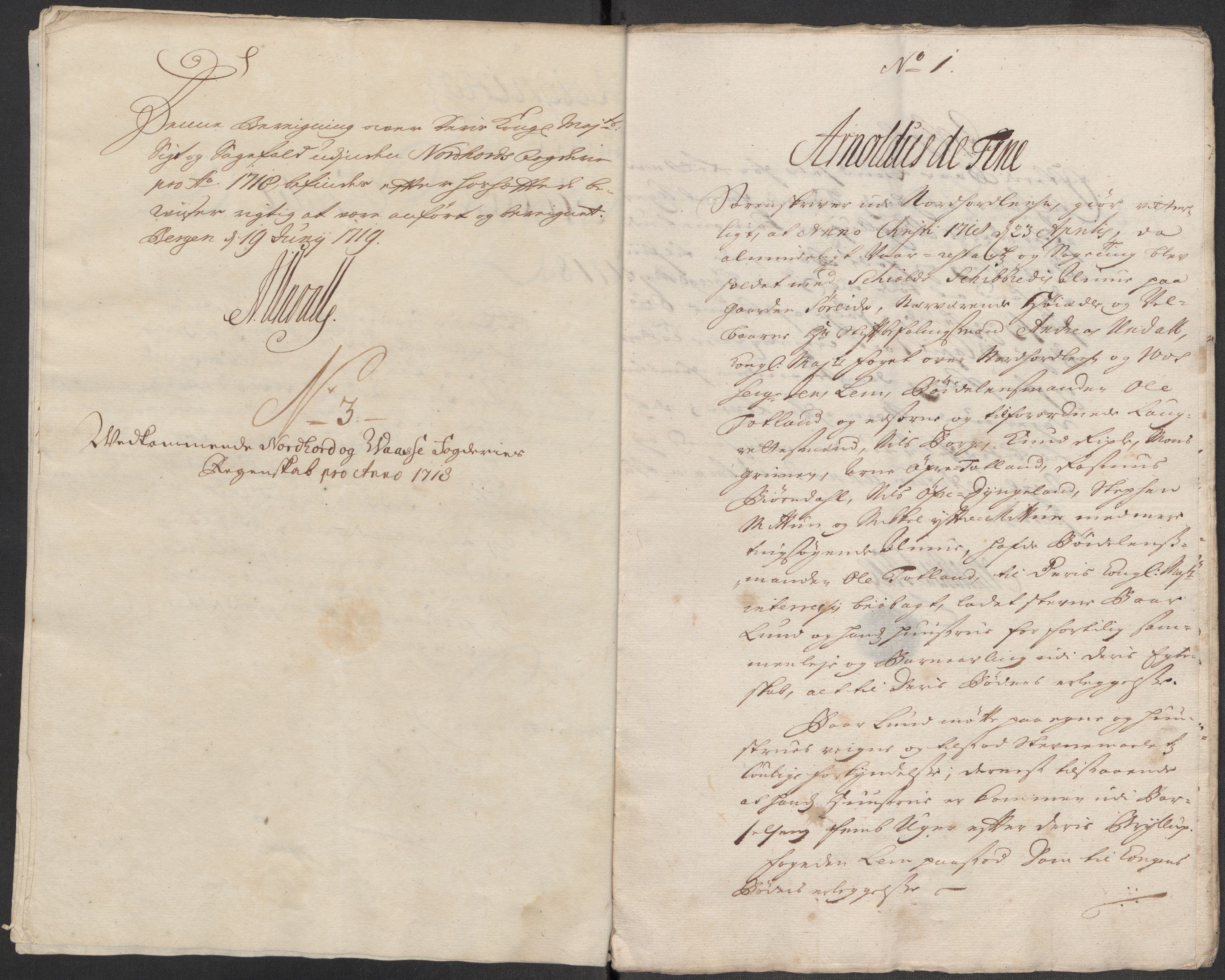 Rentekammeret inntil 1814, Reviderte regnskaper, Fogderegnskap, AV/RA-EA-4092/R51/L3202: Fogderegnskap Nordhordland og Voss, 1718, p. 41