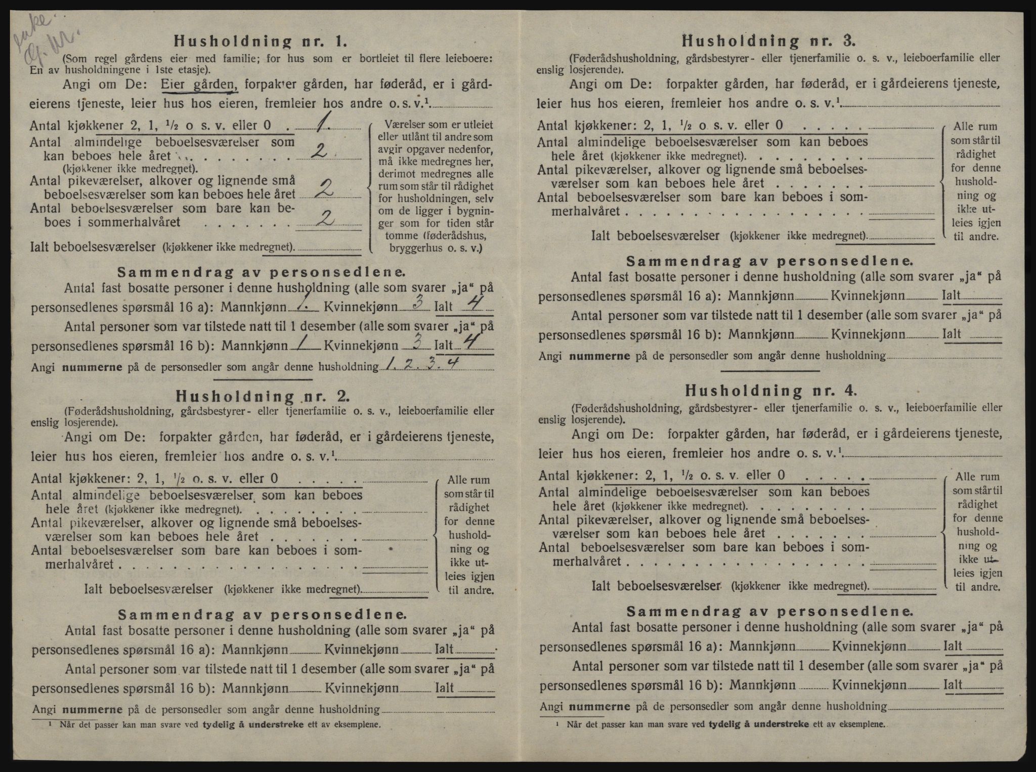 SAT, 1920 census for Lånke, 1920, p. 29