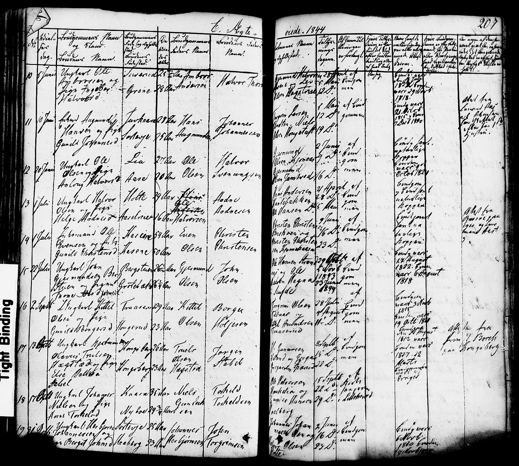 Heddal kirkebøker, AV/SAKO-A-268/F/Fa/L0006: Parish register (official) no. I 6, 1837-1854, p. 207