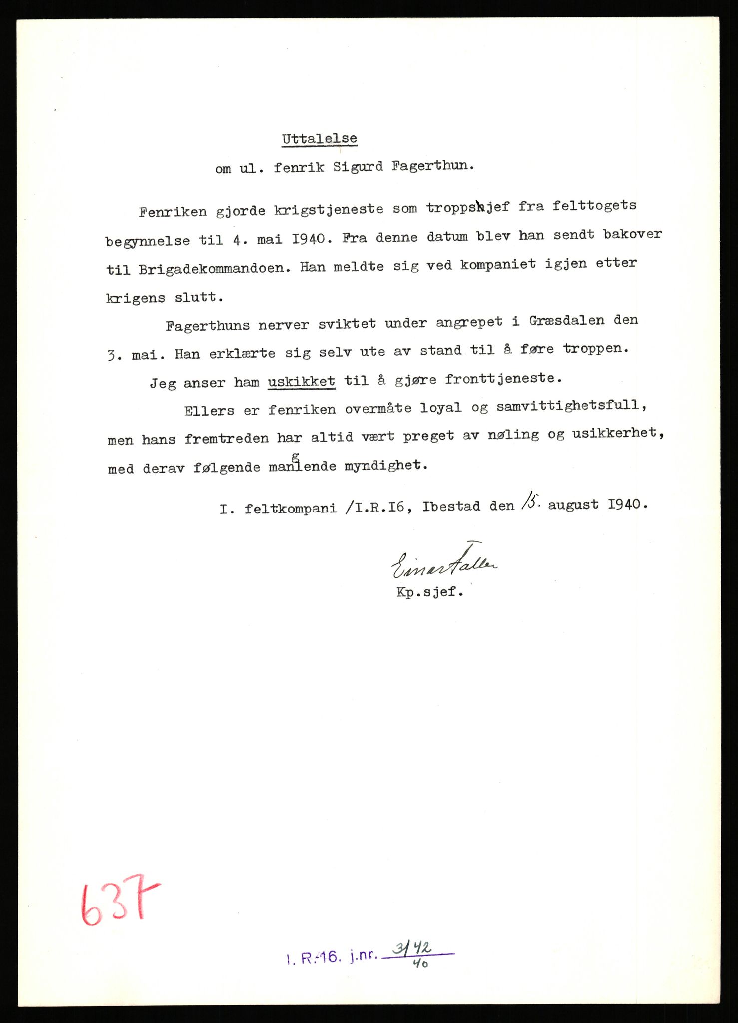 Forsvaret, Forsvarets krigshistoriske avdeling, AV/RA-RAFA-2017/Y/Yb/L0149: II-C-11-632-637  -  6. Divisjon, 1940, p. 1094