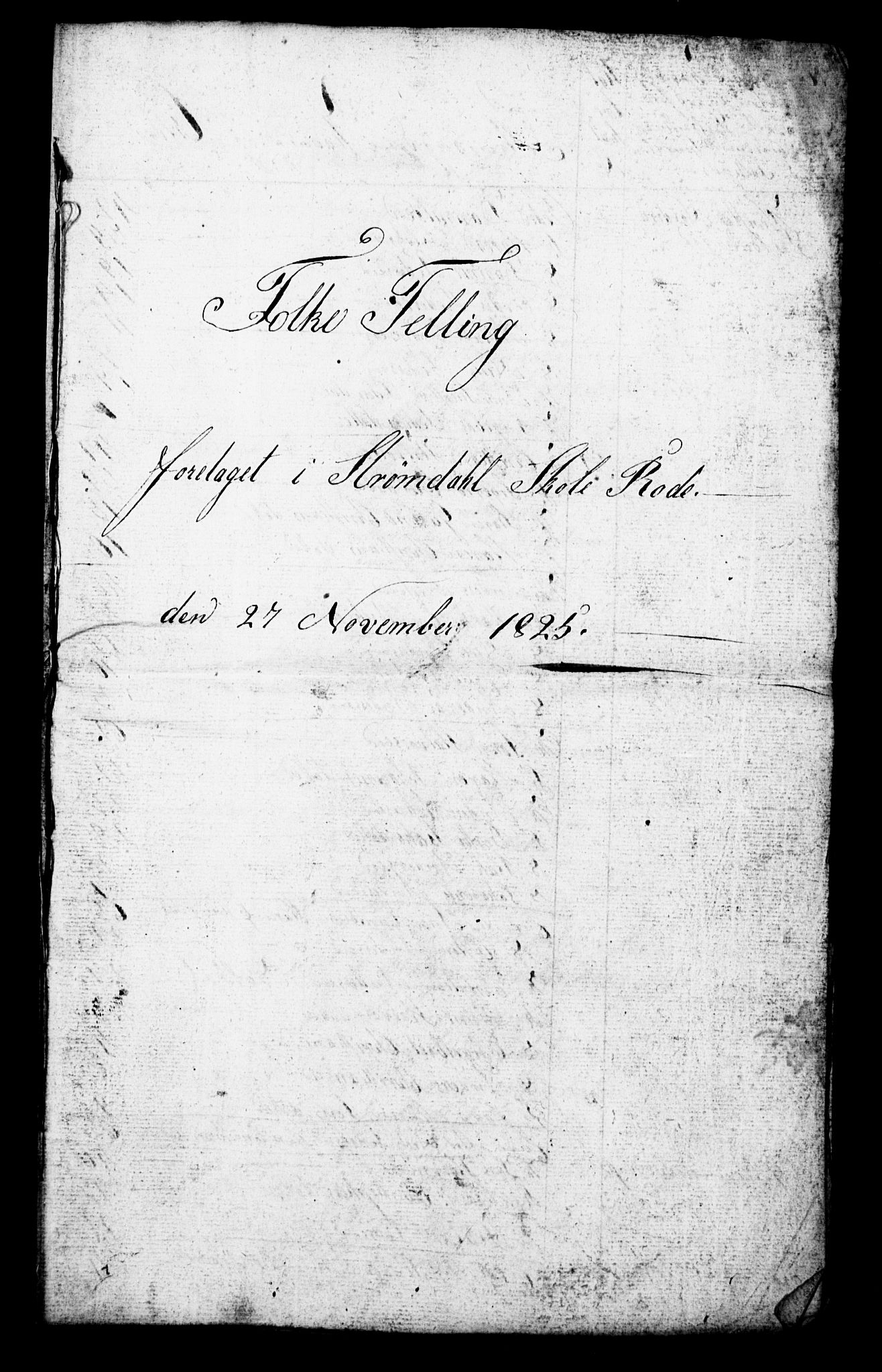 , Census 1825 for Gjerpen, 1825