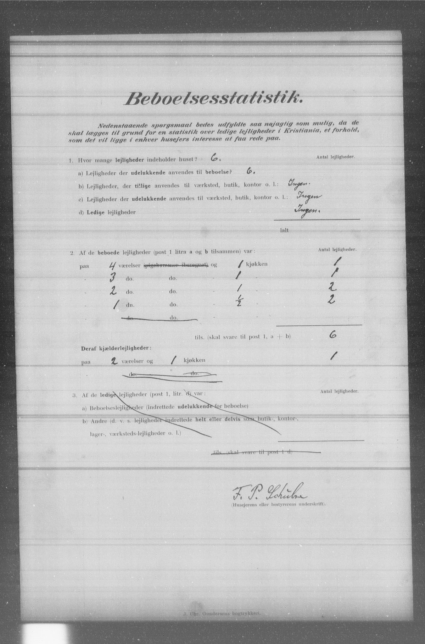 OBA, Municipal Census 1902 for Kristiania, 1902, p. 3030