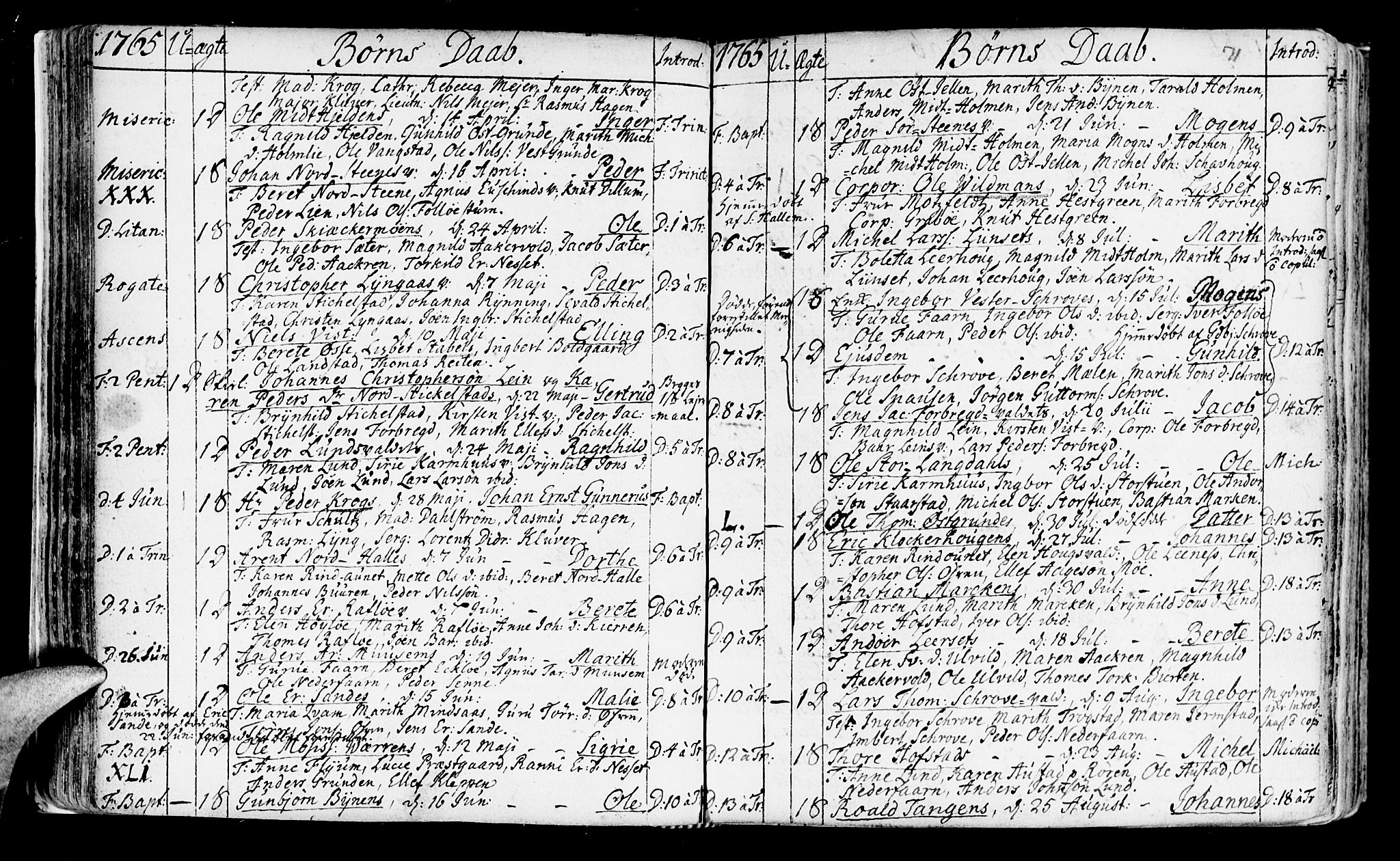 Ministerialprotokoller, klokkerbøker og fødselsregistre - Nord-Trøndelag, SAT/A-1458/723/L0231: Parish register (official) no. 723A02, 1748-1780, p. 71