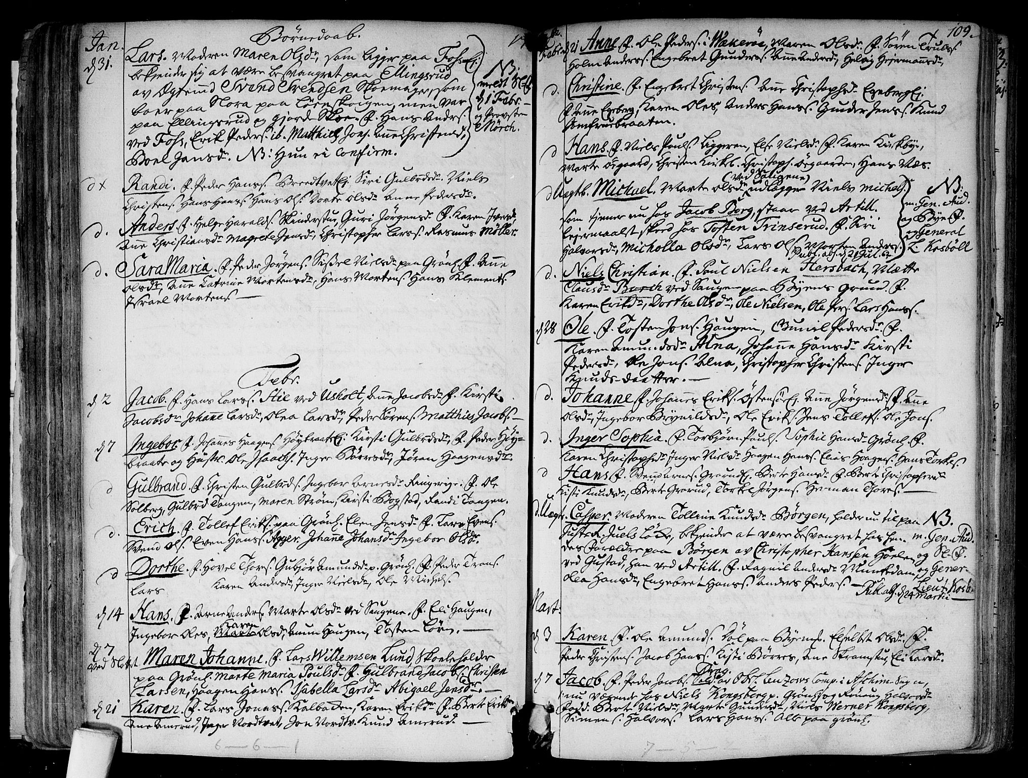 Aker prestekontor kirkebøker, SAO/A-10861/F/L0008: Parish register (official) no. 8, 1749-1765, p. 109