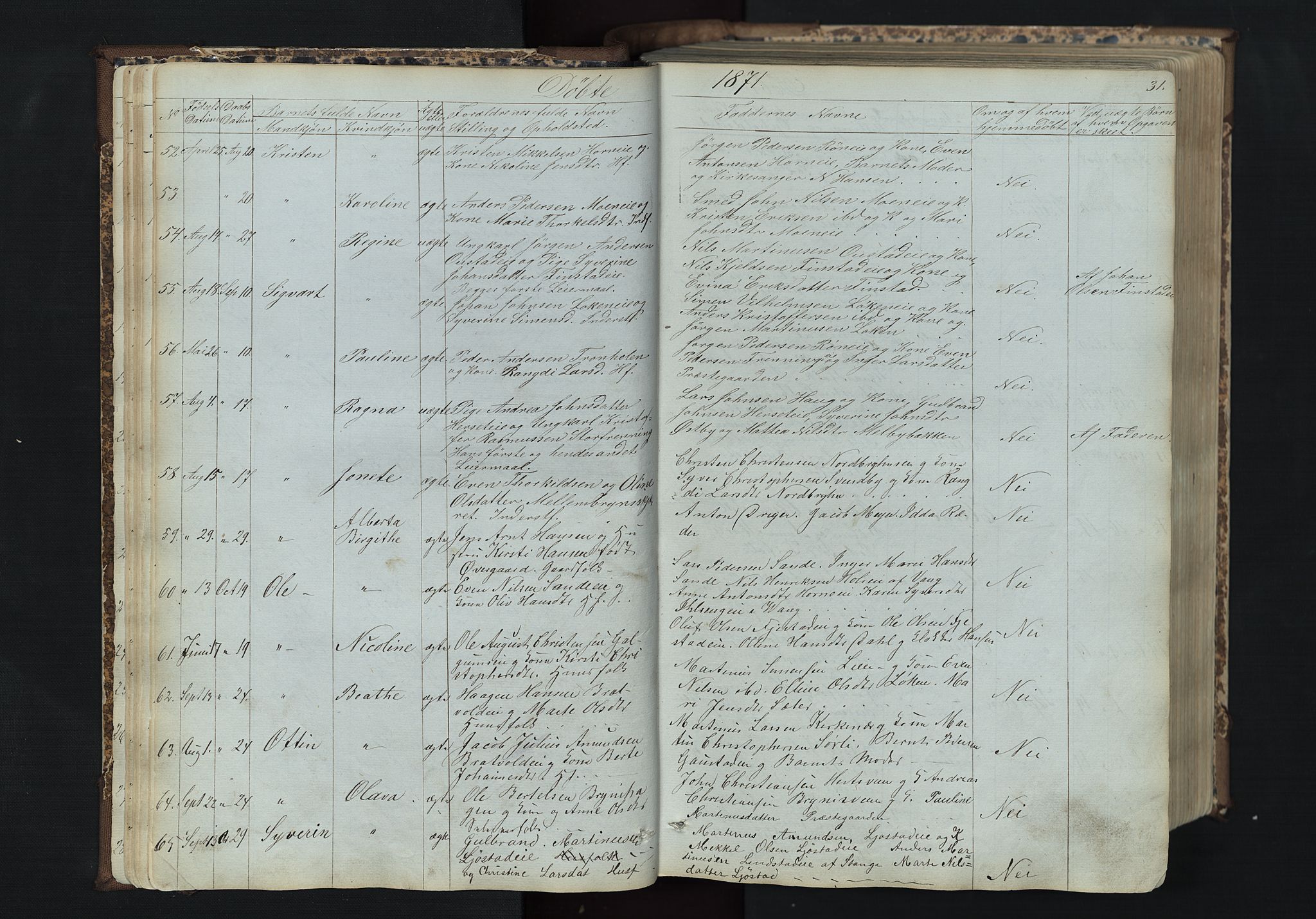 Romedal prestekontor, AV/SAH-PREST-004/L/L0011: Parish register (copy) no. 11, 1867-1895, p. 31