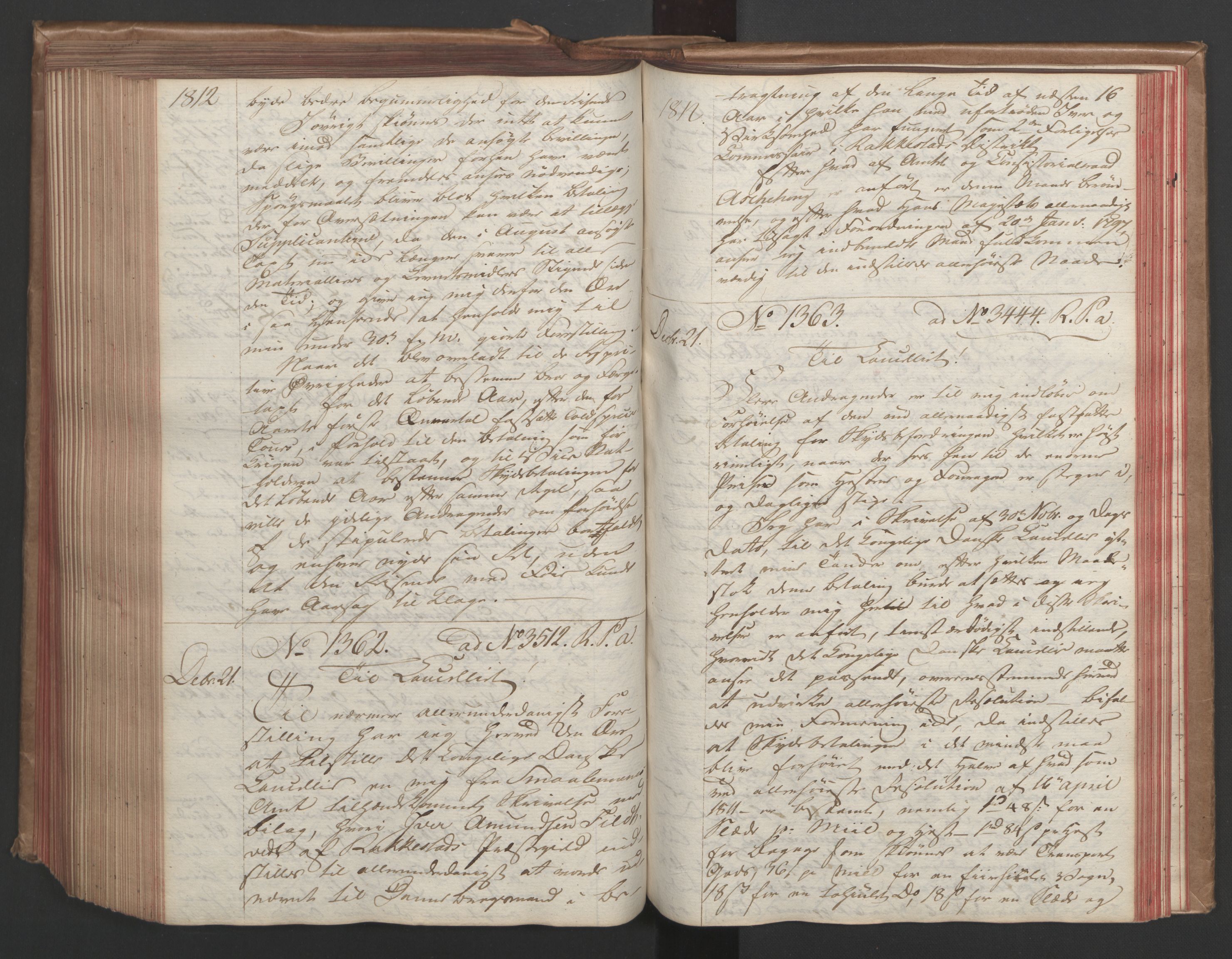 Stattholderembetet 1810-1814, 1. kontor (Kontor A), AV/RA-EA-2872/Ba/L0002: Kollegial korrespondanseprotokoll, 1811-1813, p. 313