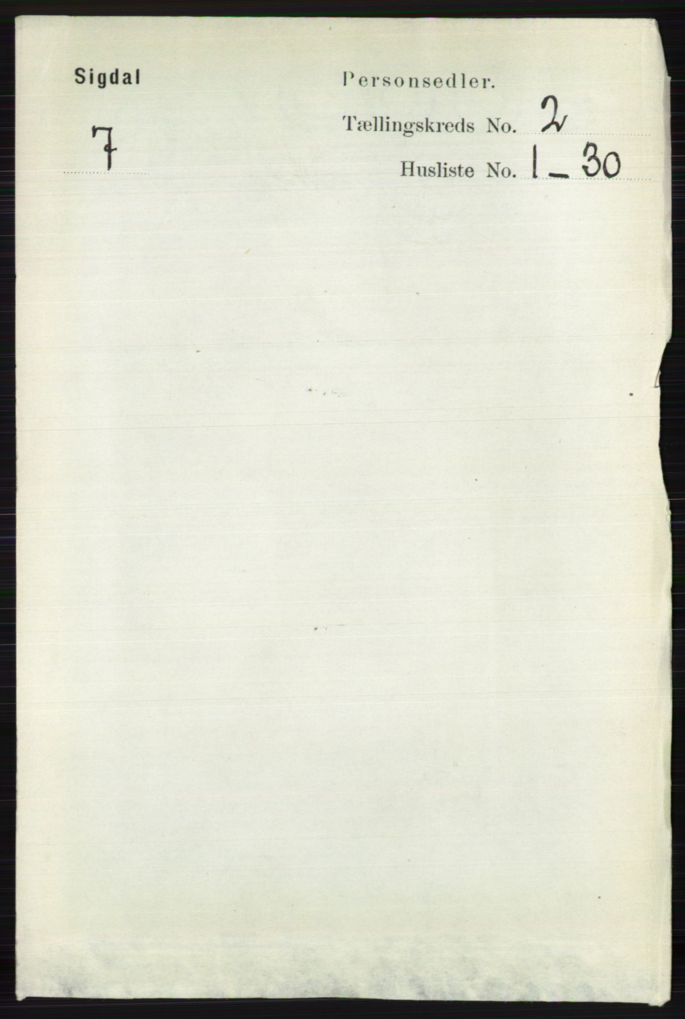 RA, 1891 census for 0621 Sigdal, 1891, p. 953