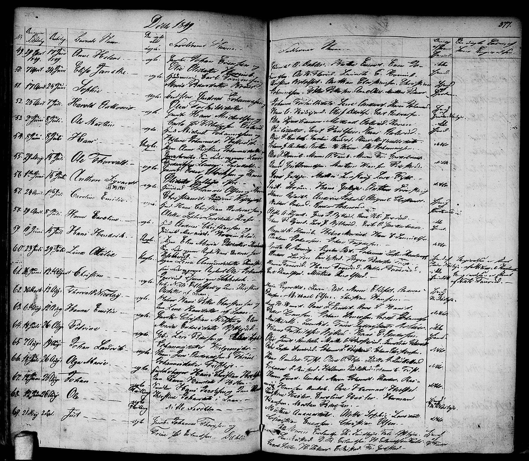 Vestby prestekontor Kirkebøker, AV/SAO-A-10893/F/Fa/L0006: Parish register (official) no. I 6, 1827-1849, p. 377