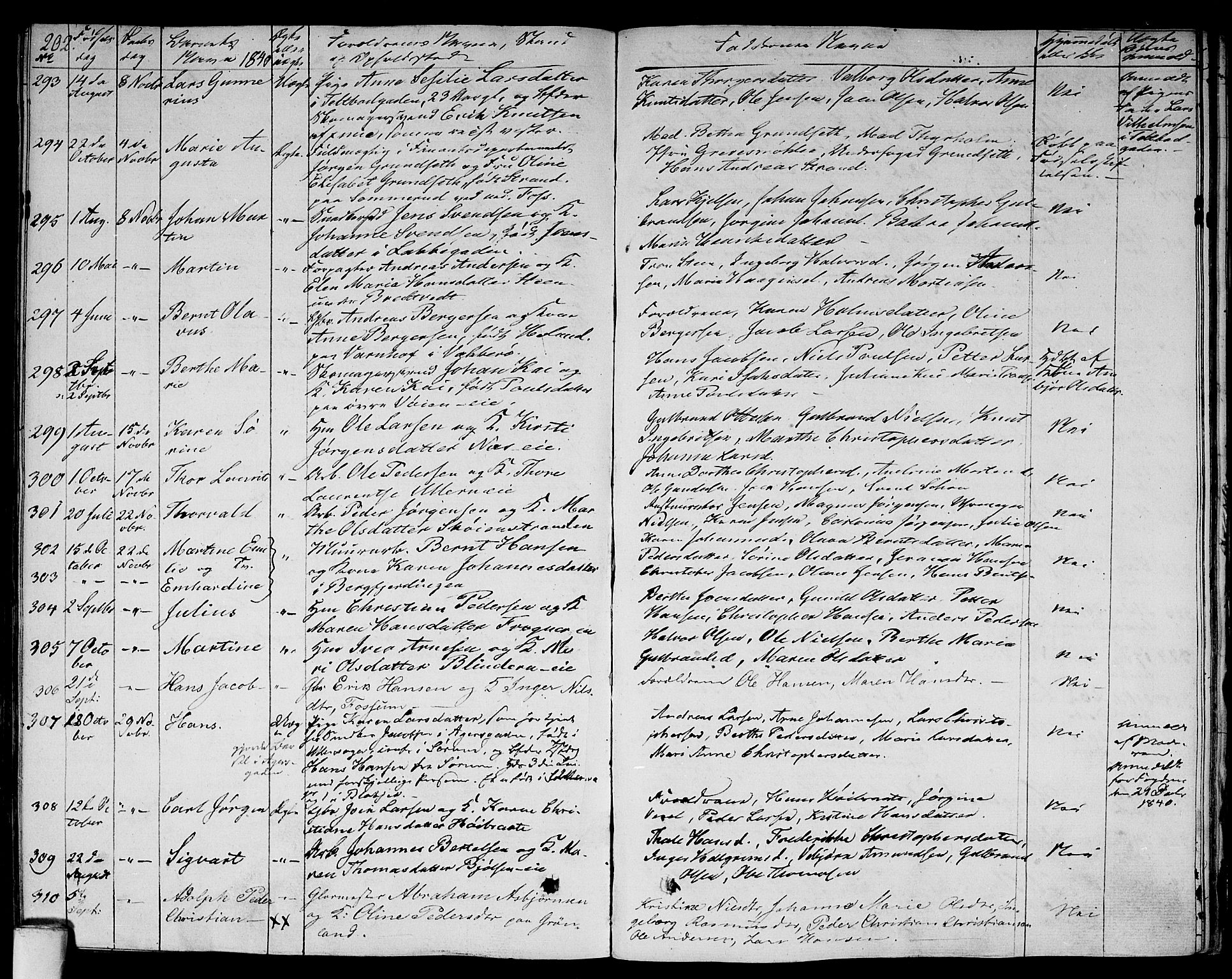 Aker prestekontor kirkebøker, AV/SAO-A-10861/F/L0016: Parish register (official) no. 16, 1827-1841, p. 202