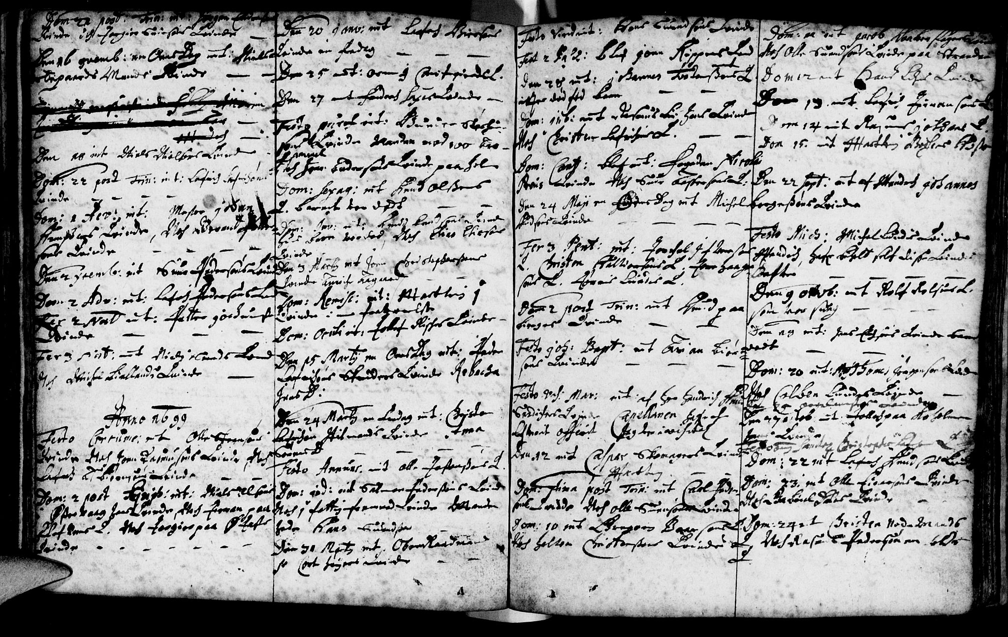 Domkirken sokneprestkontor, SAST/A-101812/001/30/30BA/L0001: Parish register (official) no. A 1 /1, 1688-1727