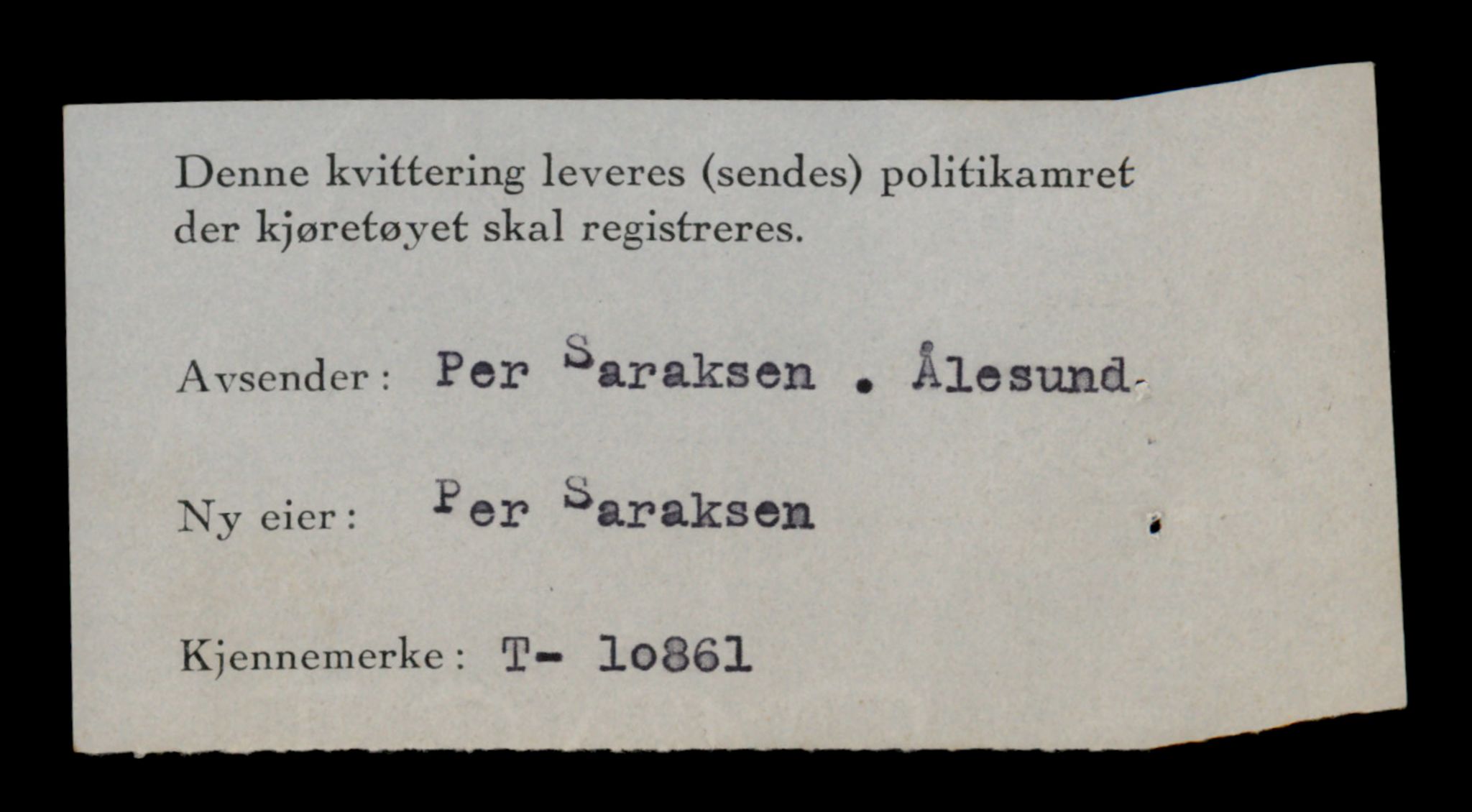 Møre og Romsdal vegkontor - Ålesund trafikkstasjon, SAT/A-4099/F/Fe/L0024: Registreringskort for kjøretøy T 10810 - T 10930, 1927-1998, p. 1413