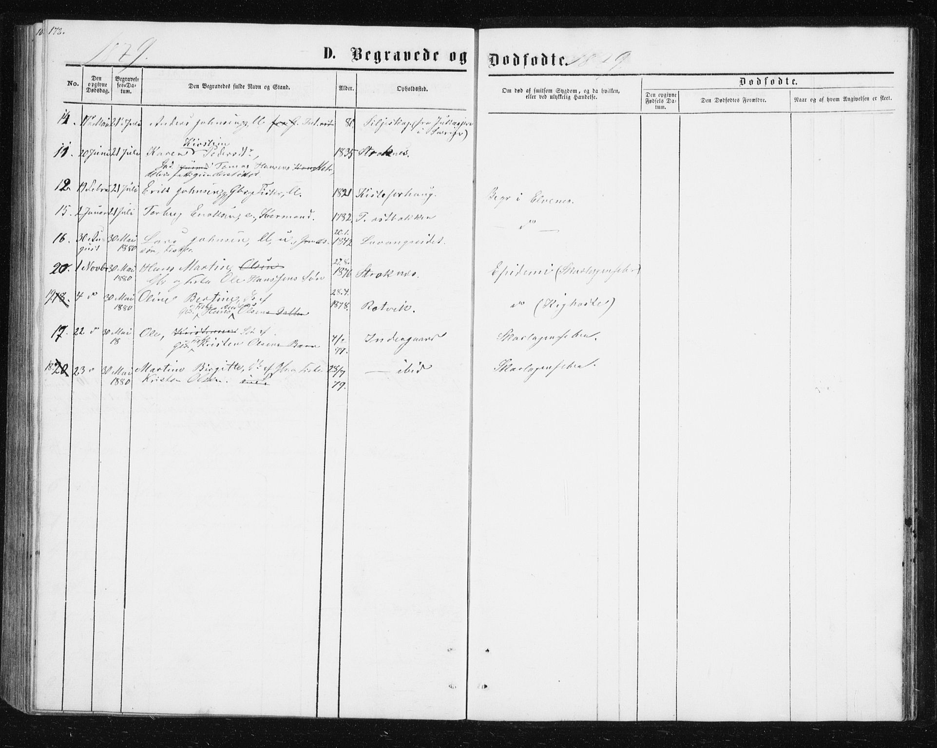 Ibestad sokneprestembete, AV/SATØ-S-0077/H/Ha/Hab/L0013klokker: Parish register (copy) no. 13, 1865-1879, p. 172