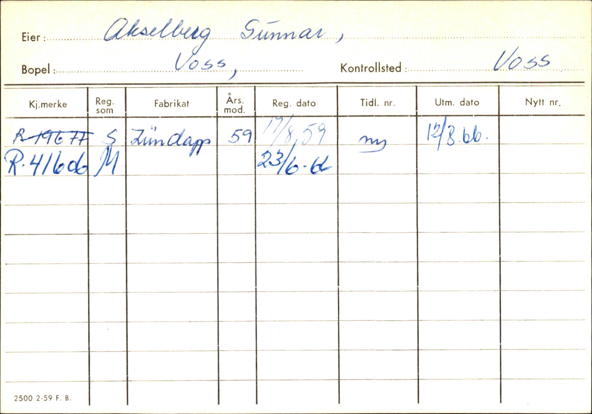 Statens vegvesen, Hordaland vegkontor, AV/SAB-A-5201/2/Ha/L0001: R-eierkort A, 1920-1971, p. 226