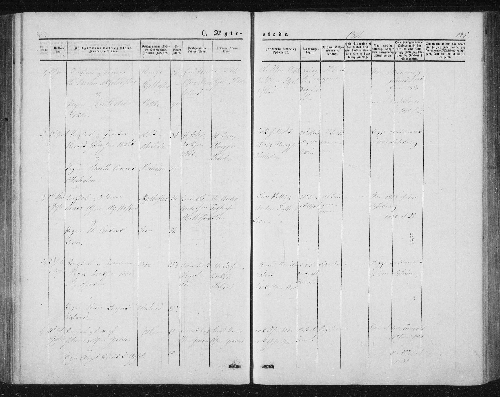 Ministerialprotokoller, klokkerbøker og fødselsregistre - Møre og Romsdal, AV/SAT-A-1454/543/L0562: Parish register (official) no. 543A02, 1854-1884, p. 135