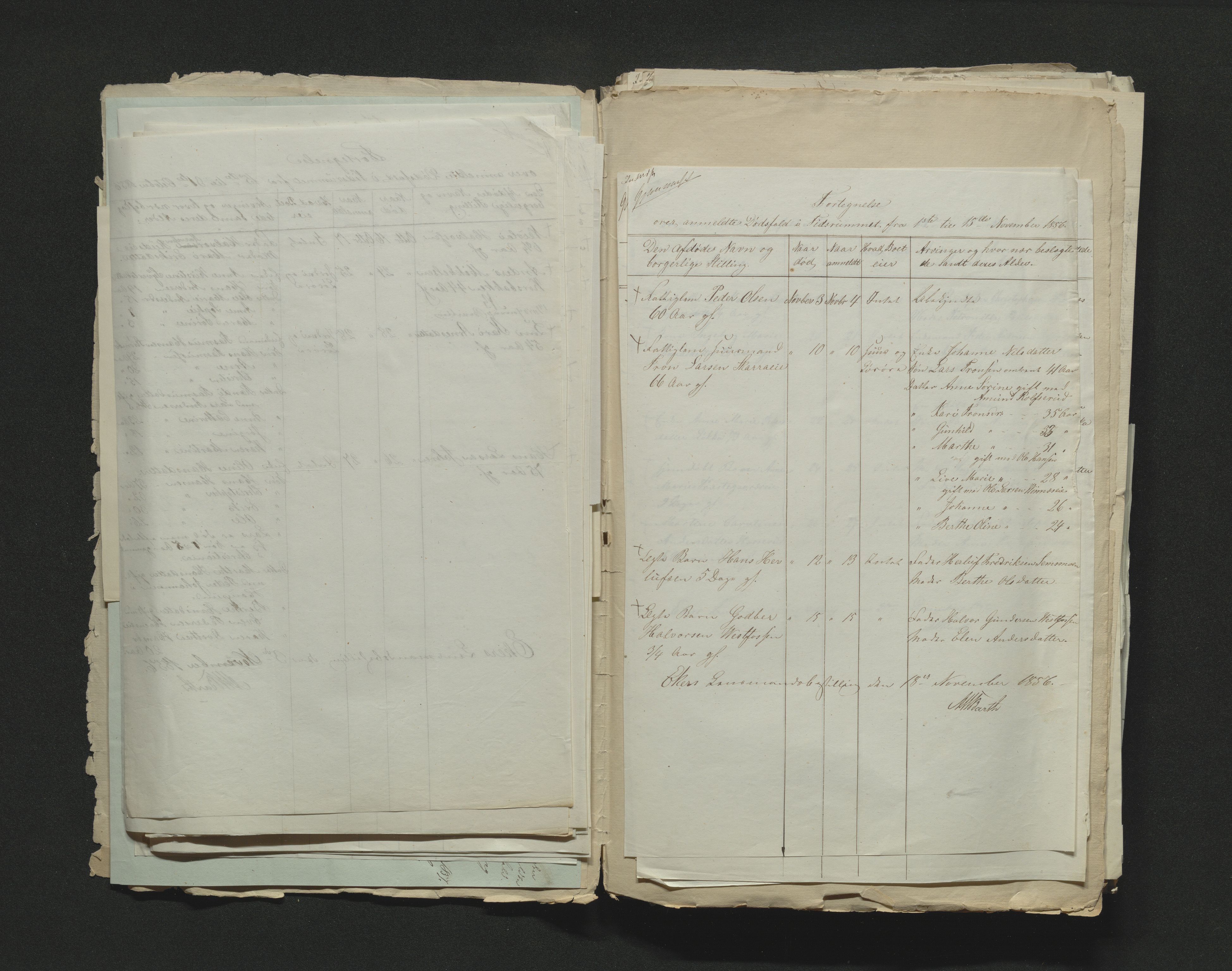 Eiker, Modum og Sigdal sorenskriveri, AV/SAKO-A-123/H/Ha/Hab/L0009: Dødsfallsmeldinger, 1854-1857, p. 293