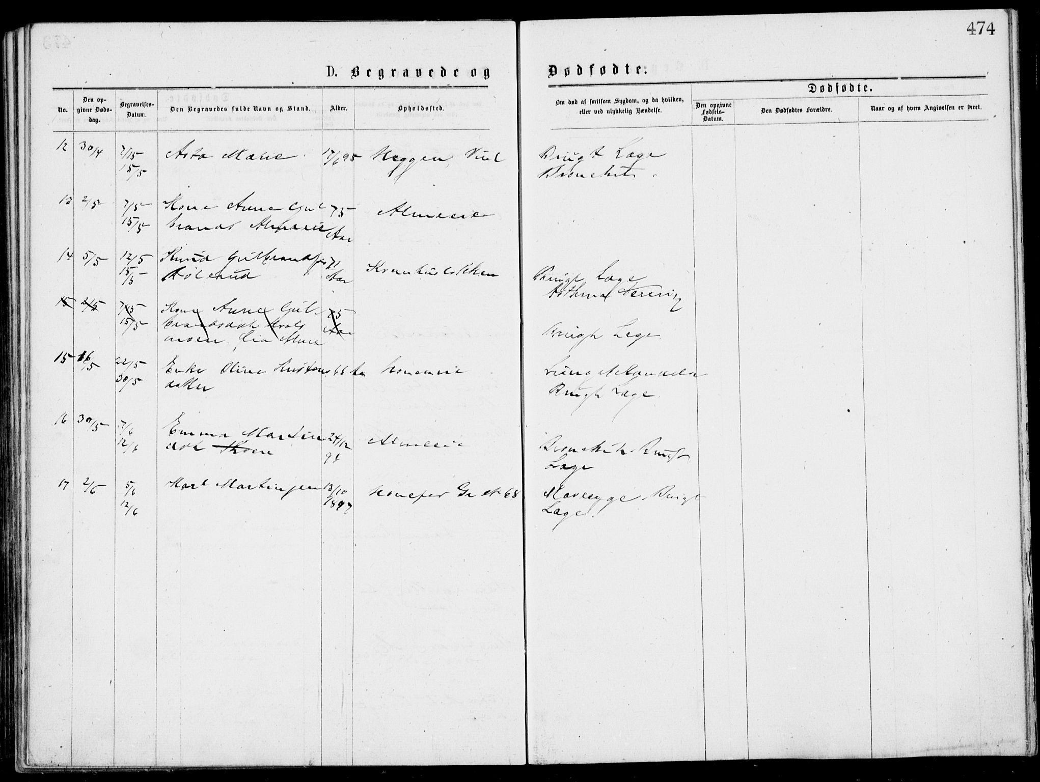 Norderhov kirkebøker, SAKO/A-237/G/Gb/L0001: Parish register (copy) no. II 1, 1876-1899, p. 474