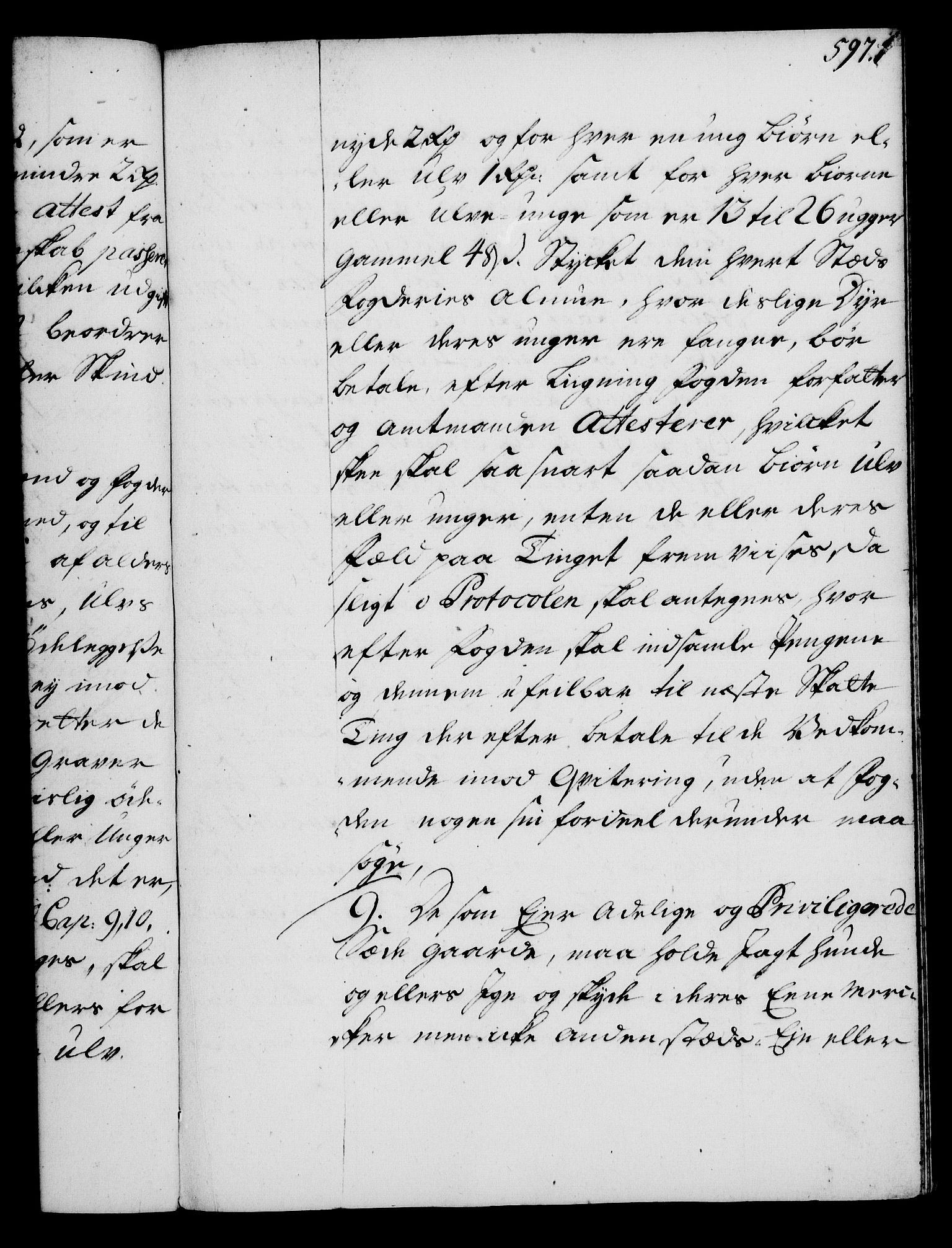 Rentekammeret, Kammerkanselliet, RA/EA-3111/G/Gg/Gga/L0003: Norsk ekspedisjonsprotokoll med register (merket RK 53.3), 1727-1734, p. 597