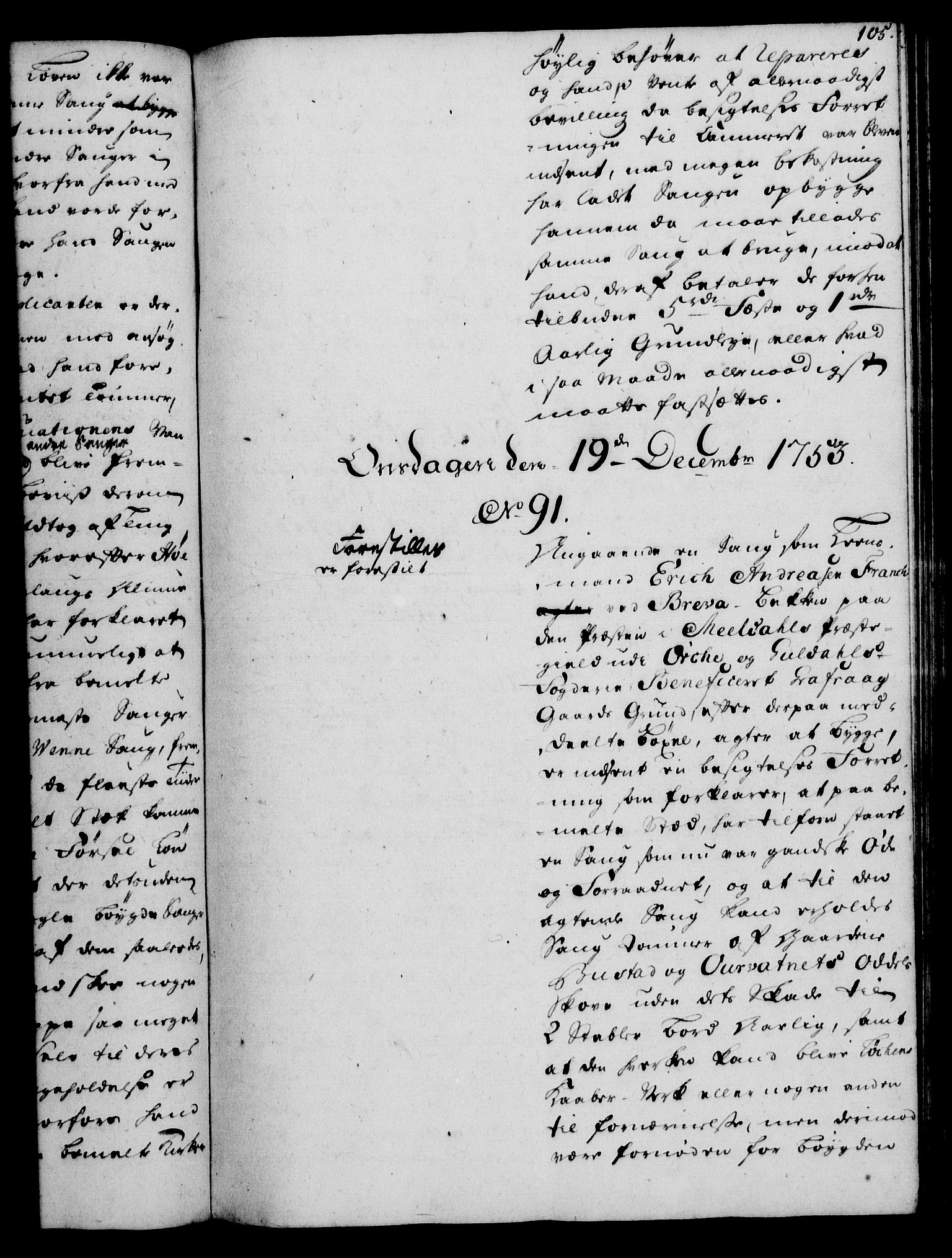 Rentekammeret, Kammerkanselliet, AV/RA-EA-3111/G/Gh/Gha/L0032: Norsk ekstraktmemorialprotokoll (merket RK 53.77), 1753-1755, p. 105