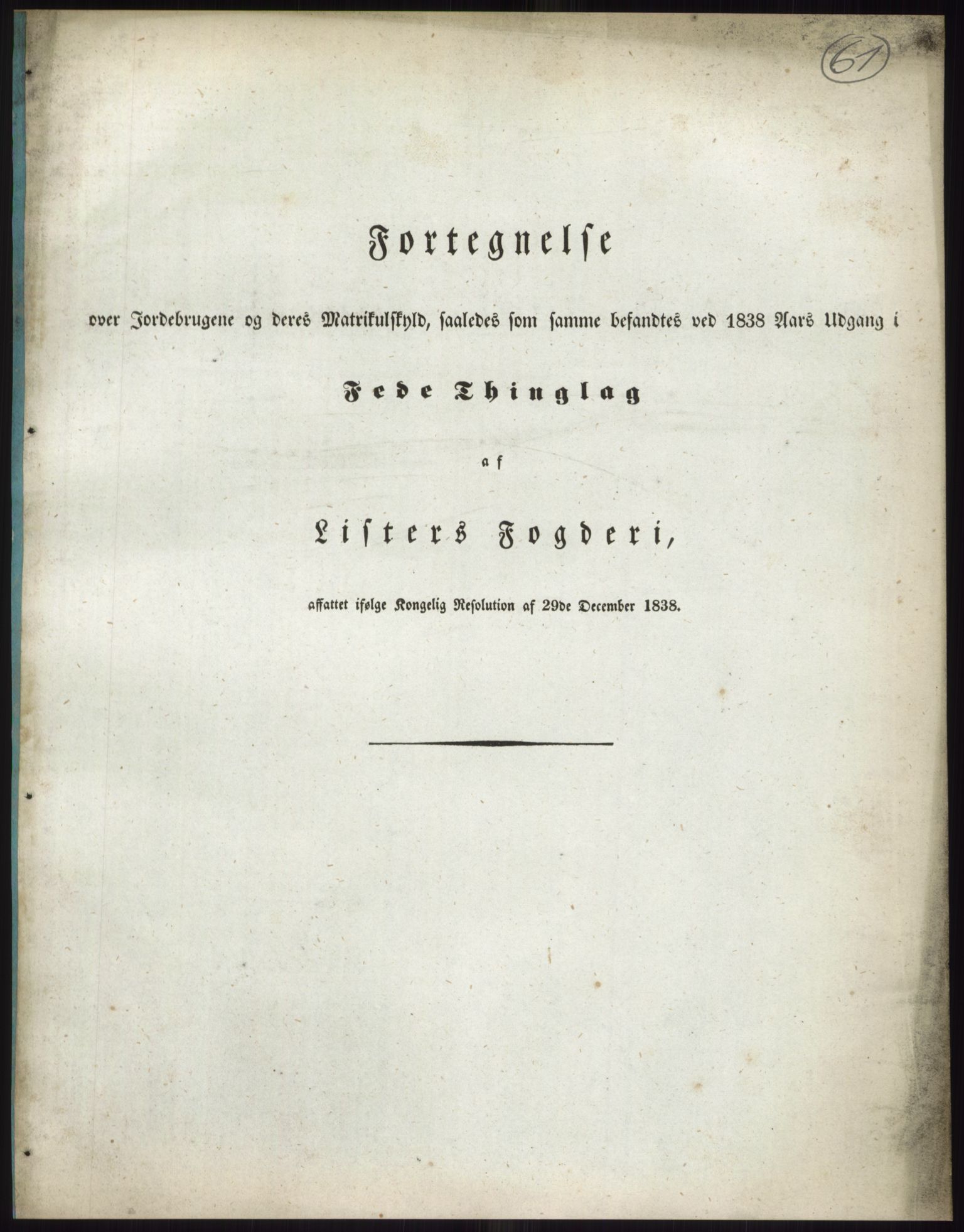 Andre publikasjoner, PUBL/PUBL-999/0002/0009: Bind 9 - Lister og Mandal amt, 1838, p. 109