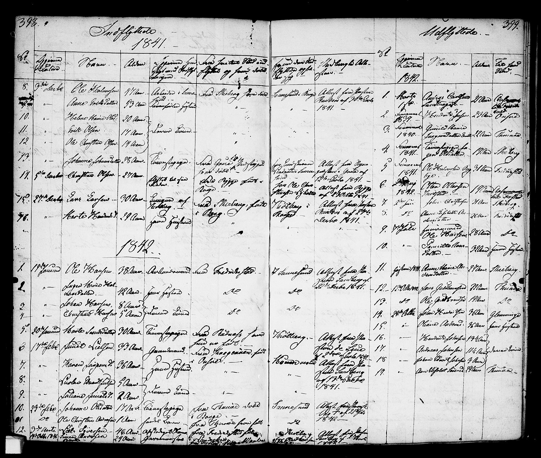 Borge prestekontor Kirkebøker, AV/SAO-A-10903/F/Fa/L0004: Parish register (official) no. I 4, 1836-1848, p. 398-399