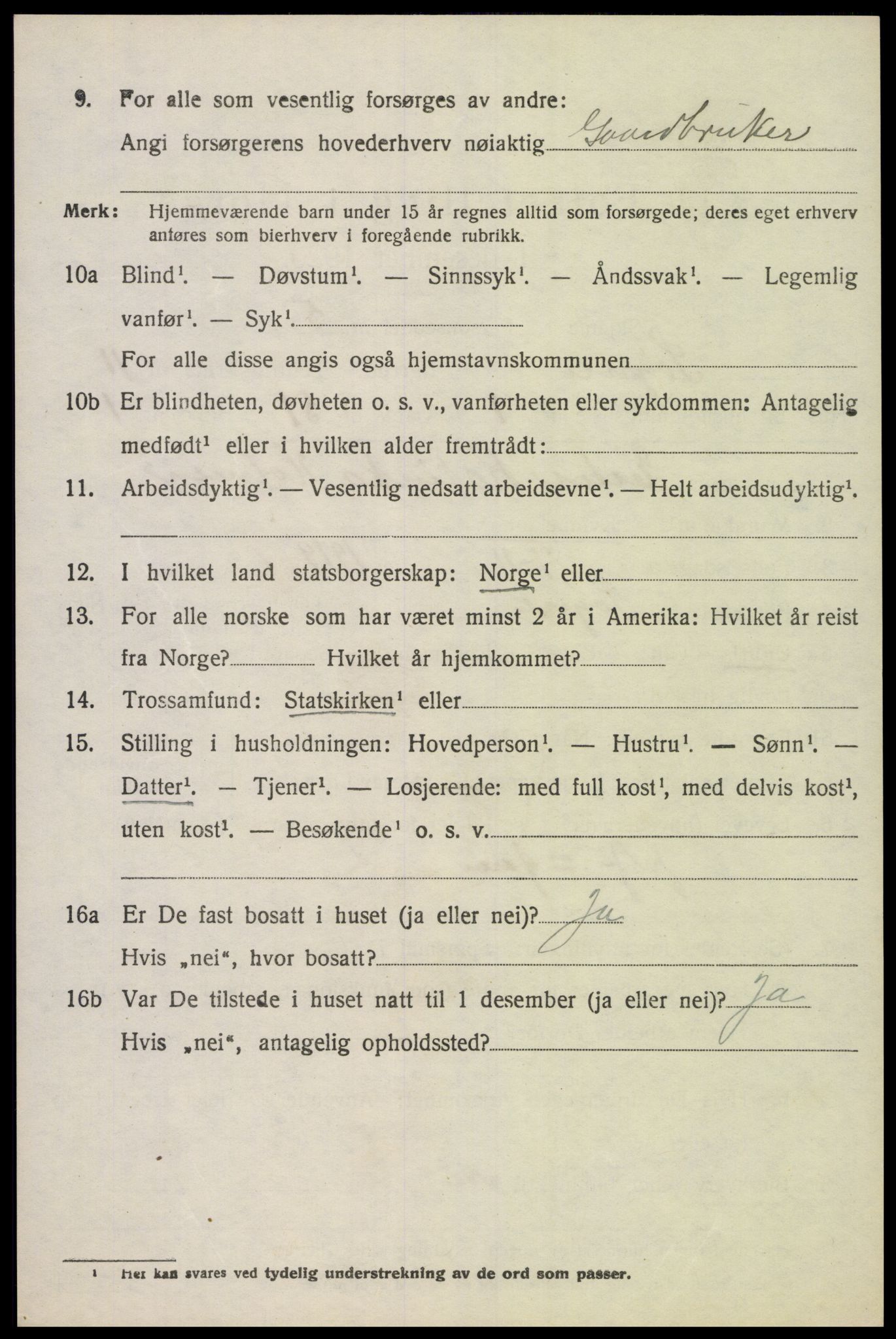 SAK, 1920 census for Søgne, 1920, p. 5608