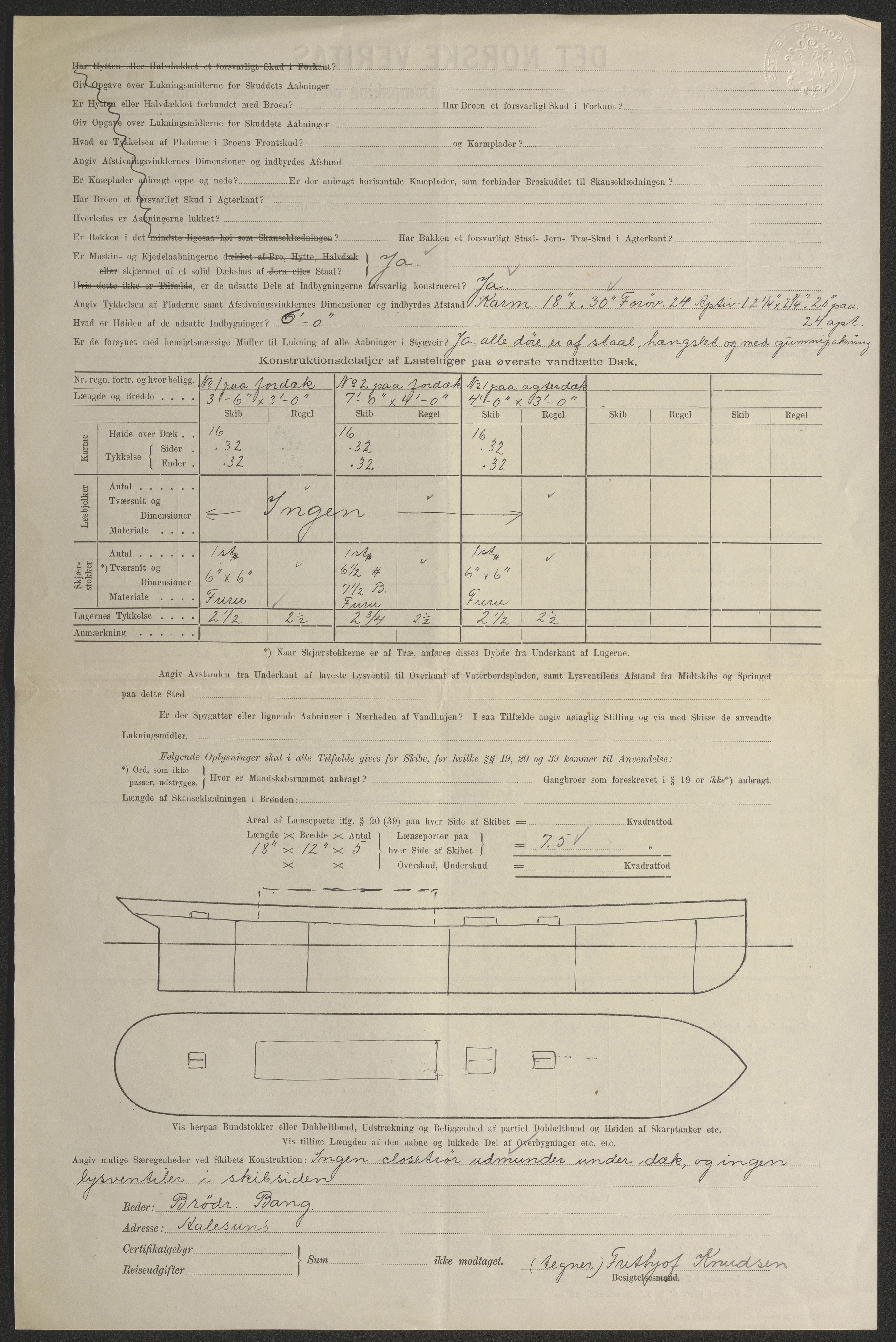 Sjøfartsdirektoratet med forløpere, skipsmapper slettede skip, AV/RA-S-4998/F/Fa/L0519: --, 1850-1922, p. 86