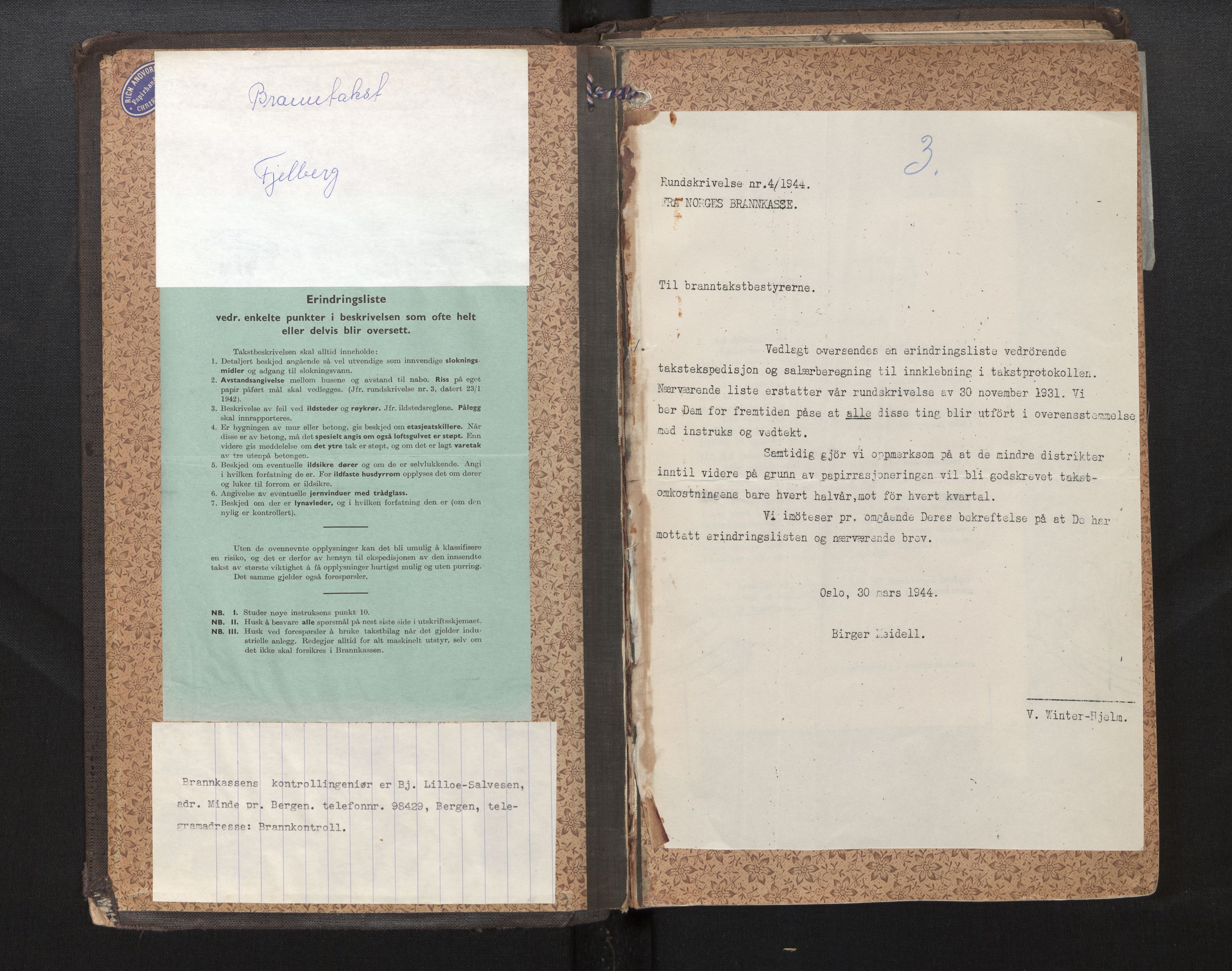 Lensmannen i Fjelberg, SAB/A-32101/0012/L0002: Branntakstprotokoll, 1907-1948