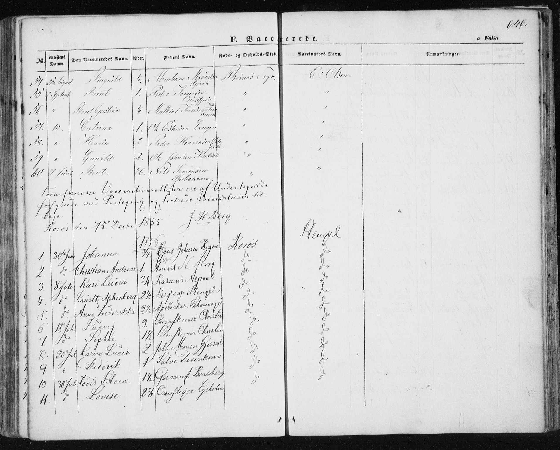 Ministerialprotokoller, klokkerbøker og fødselsregistre - Sør-Trøndelag, SAT/A-1456/681/L0931: Parish register (official) no. 681A09, 1845-1859, p. 646