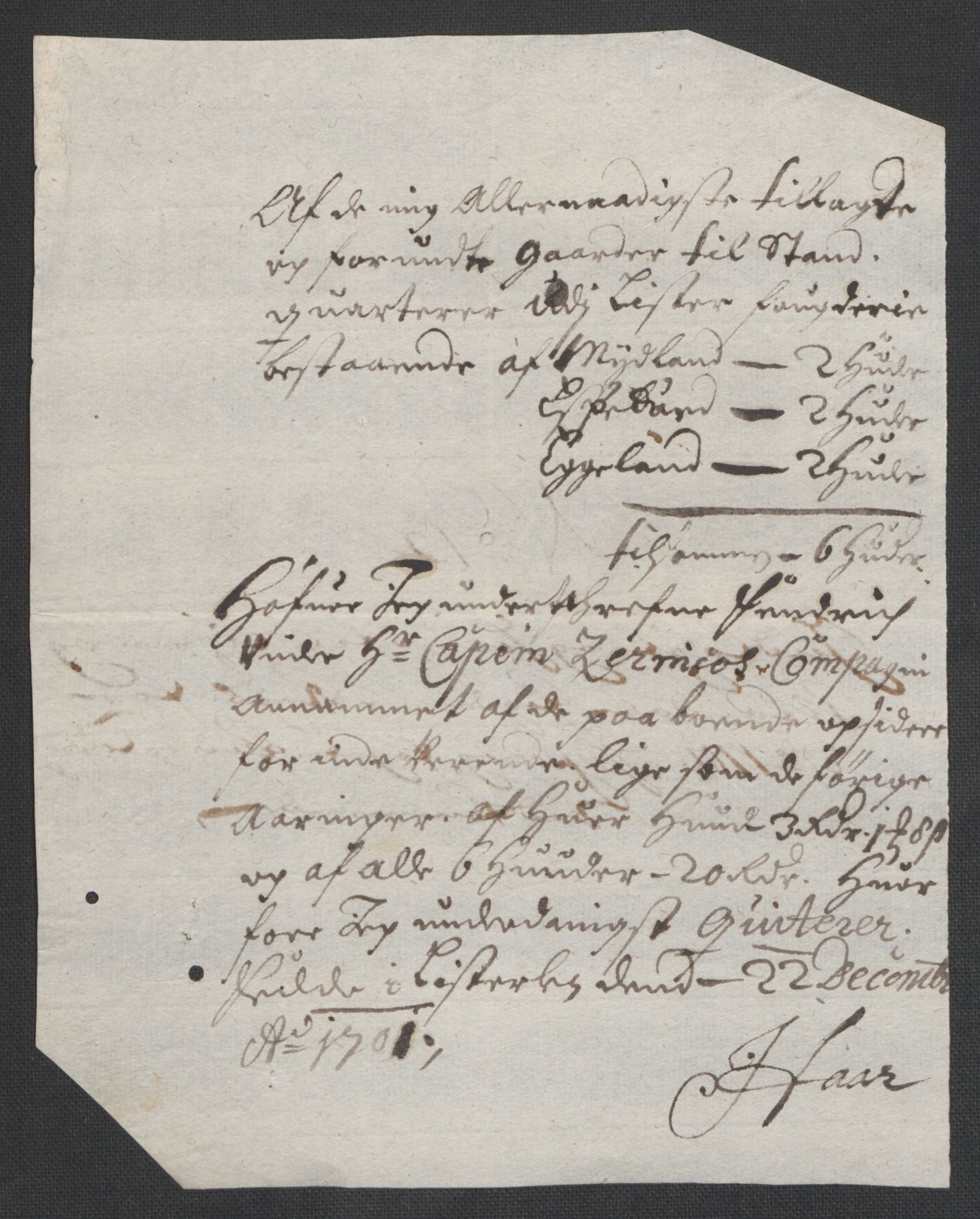 Rentekammeret inntil 1814, Reviderte regnskaper, Fogderegnskap, RA/EA-4092/R43/L2549: Fogderegnskap Lista og Mandal, 1701-1702, p. 114
