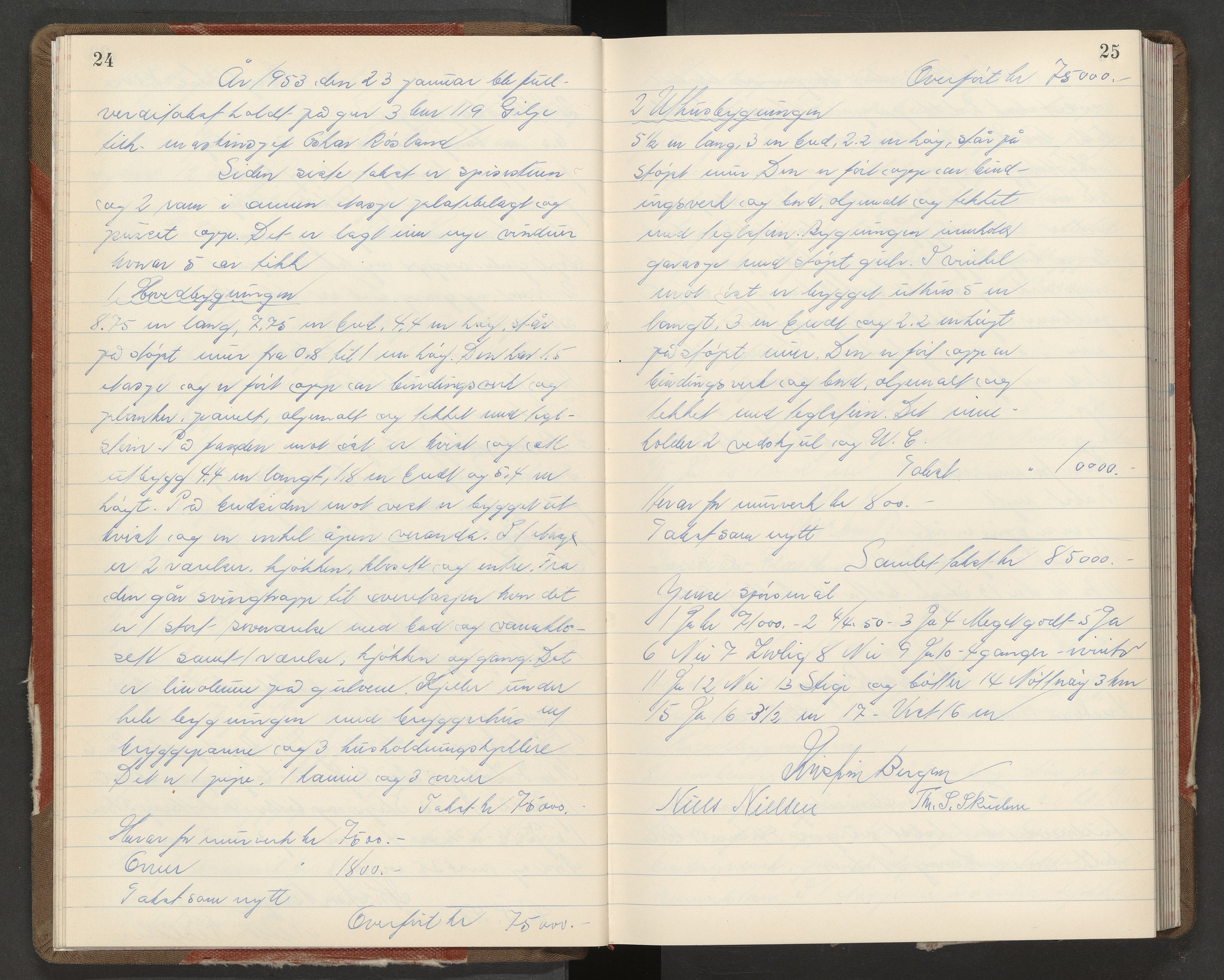 Nøtterøy lensmannskontor, AV/SAKO-A-540/Y/Yg/Yga/L0027: Branntakstprotokoll, 1953-1954, p. 24-25