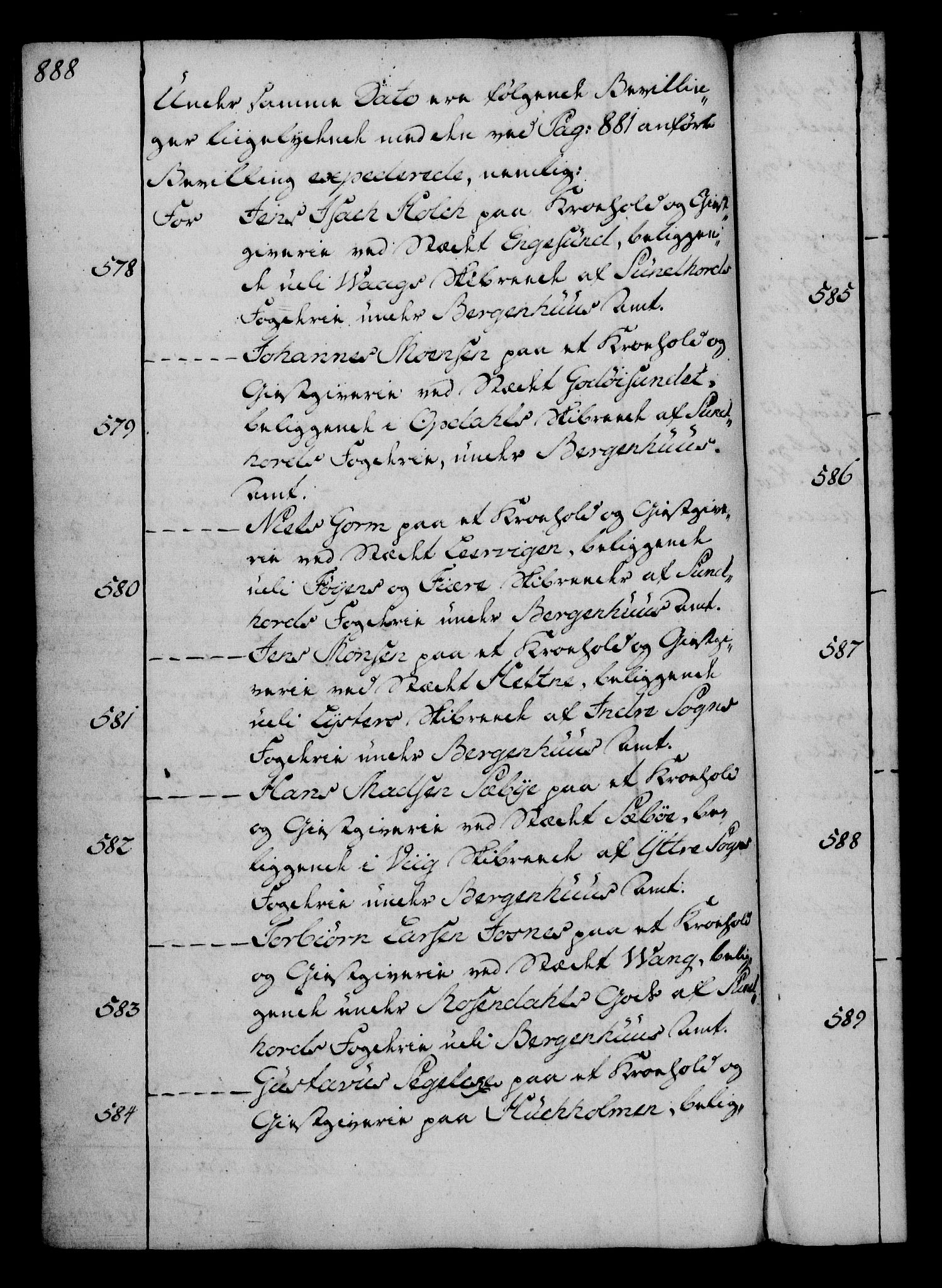 Rentekammeret, Kammerkanselliet, RA/EA-3111/G/Gg/Gga/L0006: Norsk ekspedisjonsprotokoll med register (merket RK 53.6), 1749-1759, p. 888