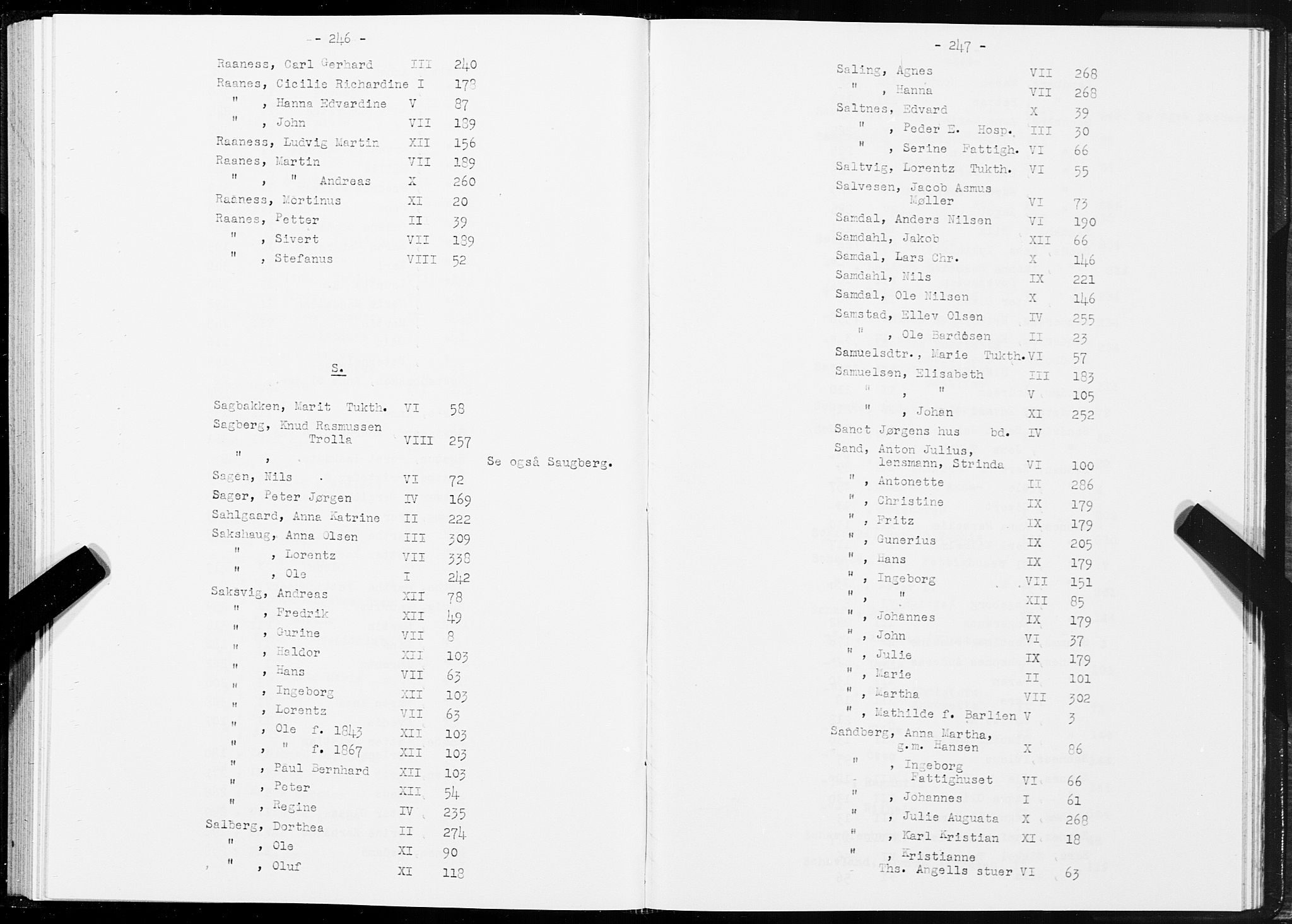 SAT, 1875 census for 1601 Trondheim, 1875, p. 246-247
