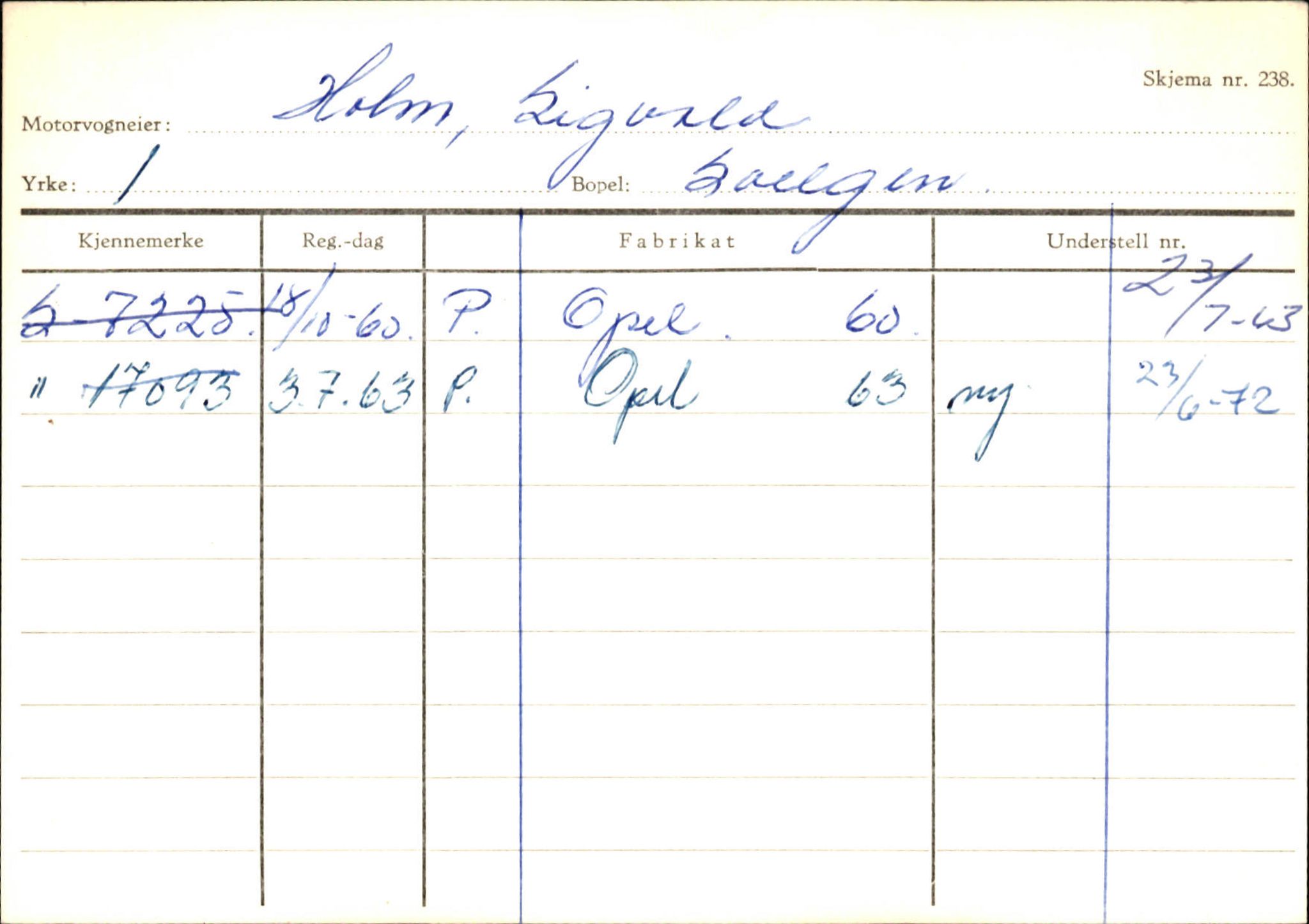 Statens vegvesen, Sogn og Fjordane vegkontor, AV/SAB-A-5301/4/F/L0133: Eigarregister Bremanger A-Å. Gaular A-H, 1945-1975, p. 877