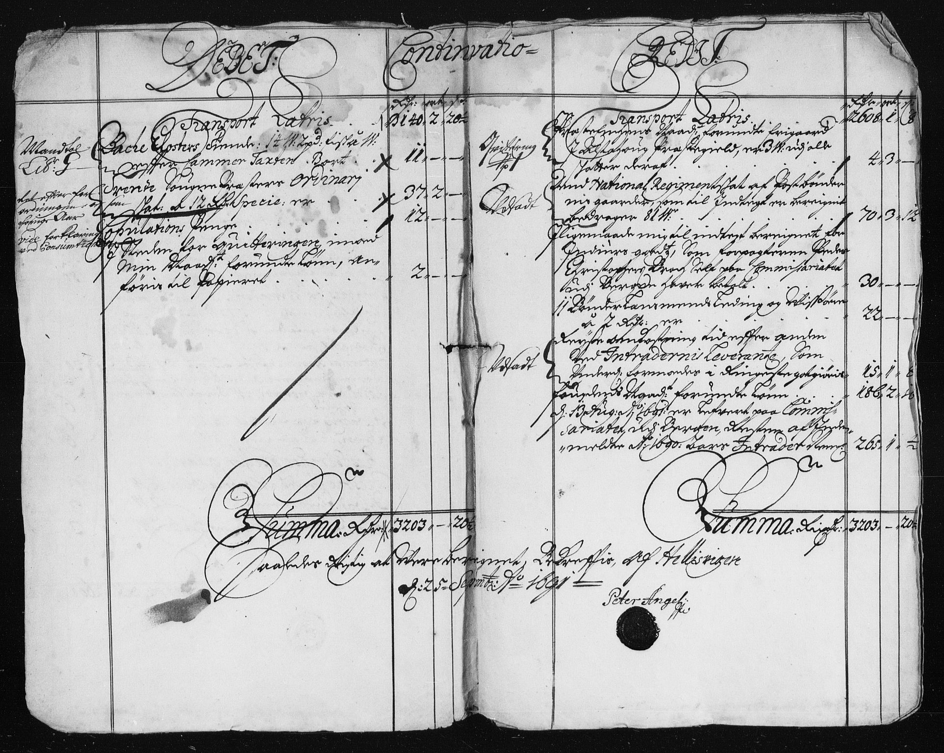 Rentekammeret inntil 1814, Reviderte regnskaper, Stiftamtstueregnskaper, Trondheim stiftamt og Nordland amt, AV/RA-EA-6044/R/Rh/L0015: Nordland amt, 1690