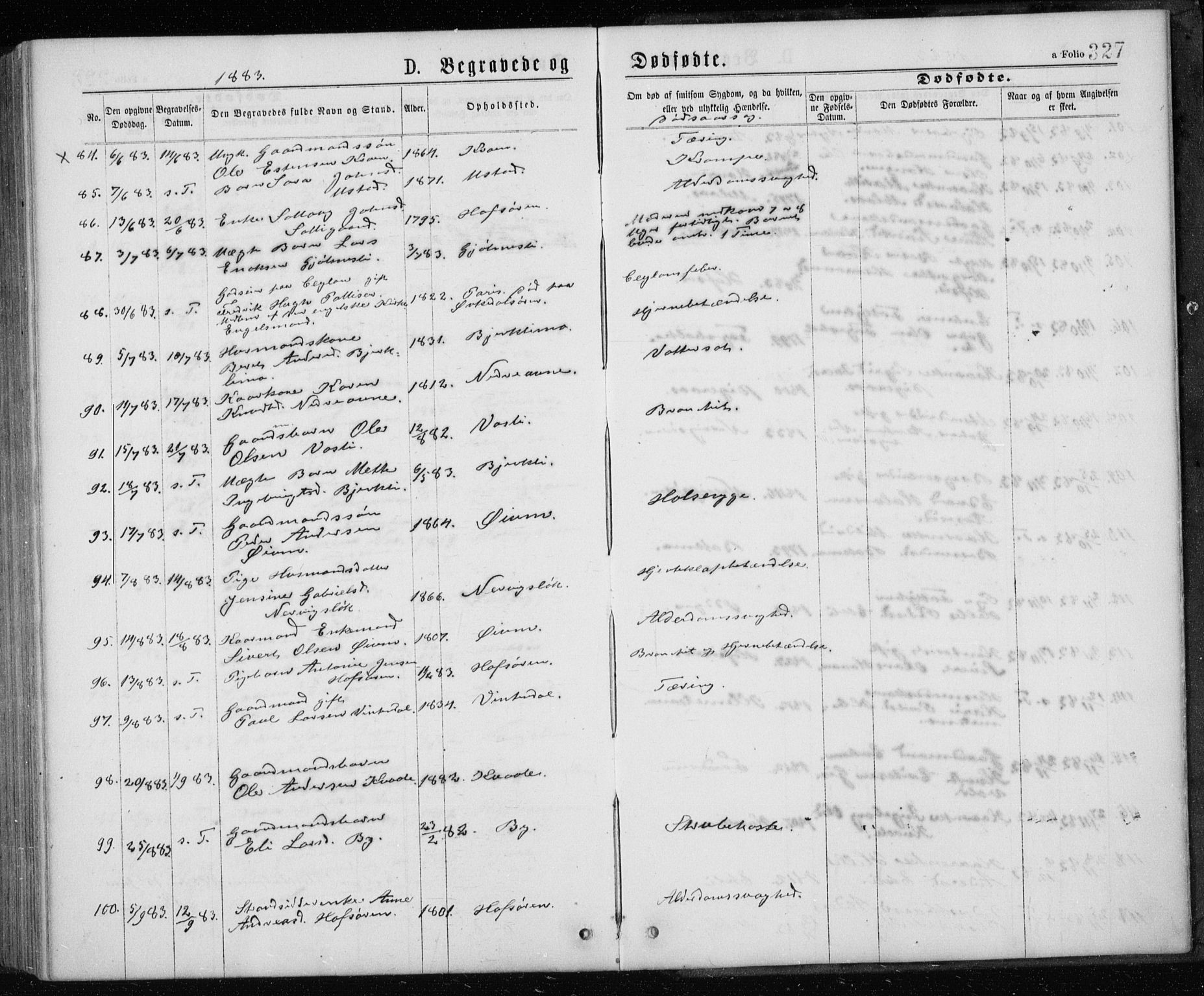 Ministerialprotokoller, klokkerbøker og fødselsregistre - Sør-Trøndelag, AV/SAT-A-1456/668/L0817: Parish register (copy) no. 668C06, 1873-1884, p. 327