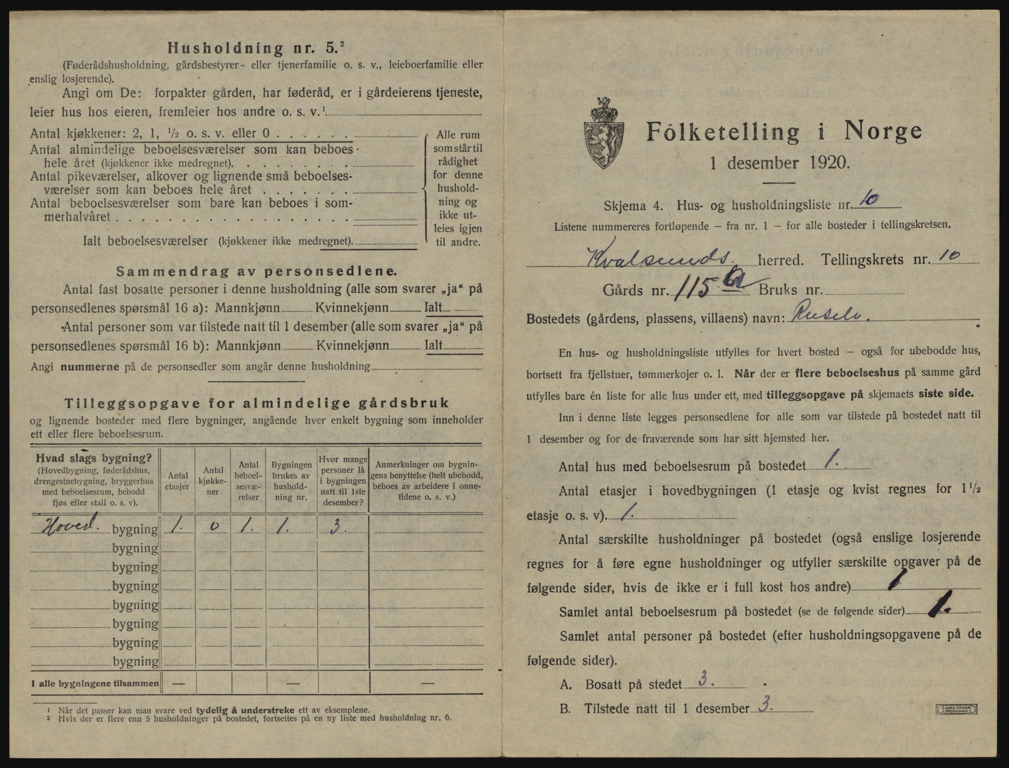 SATØ, 1920 census for , 1920, p. 452