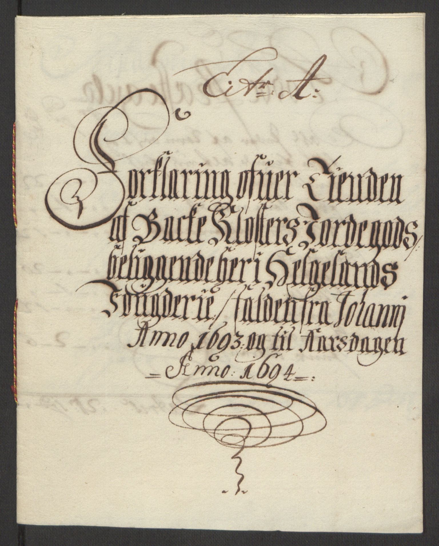 Rentekammeret inntil 1814, Reviderte regnskaper, Fogderegnskap, RA/EA-4092/R65/L4505: Fogderegnskap Helgeland, 1693-1696, p. 158