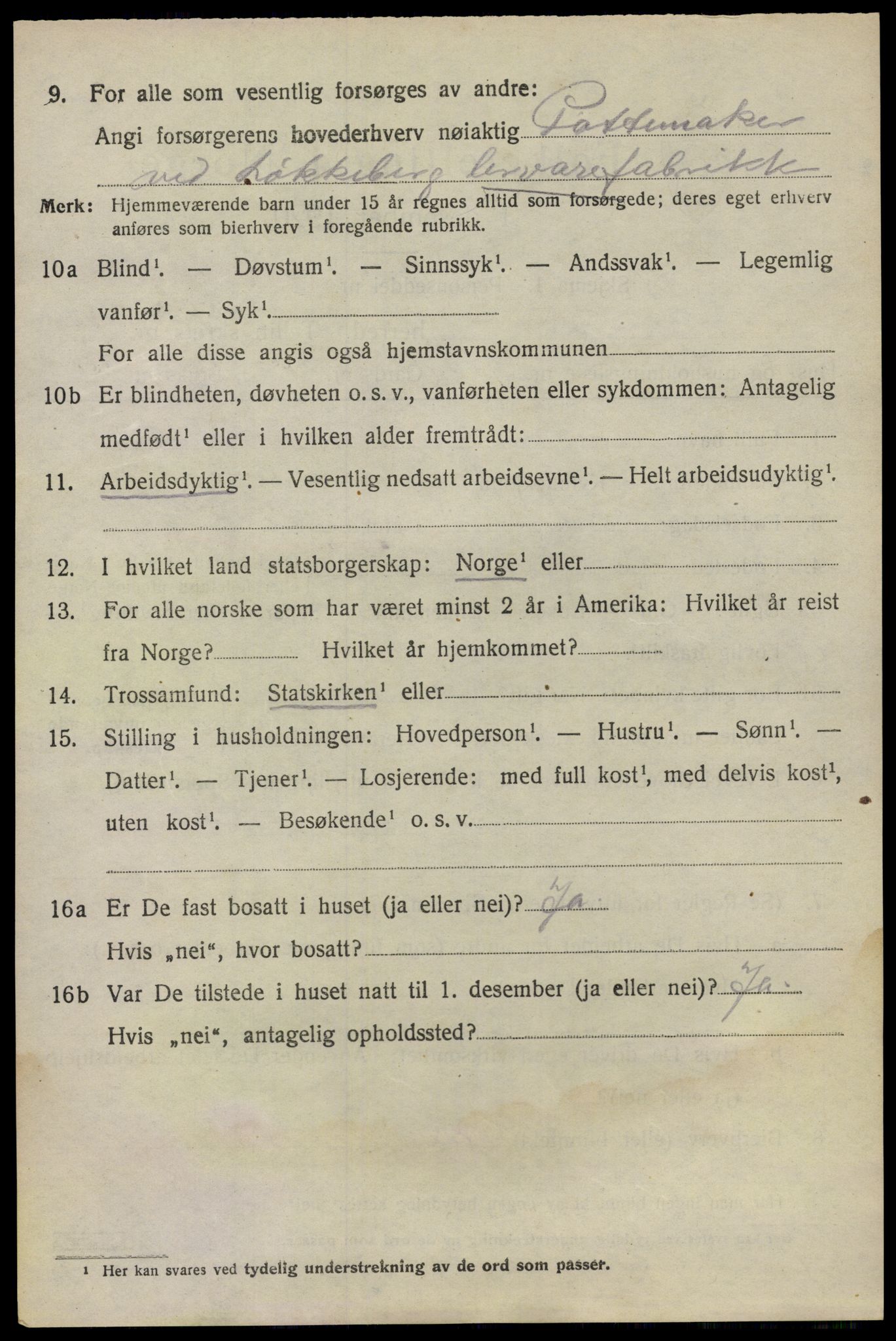 SAO, 1920 census for Bærum, 1920, p. 22025