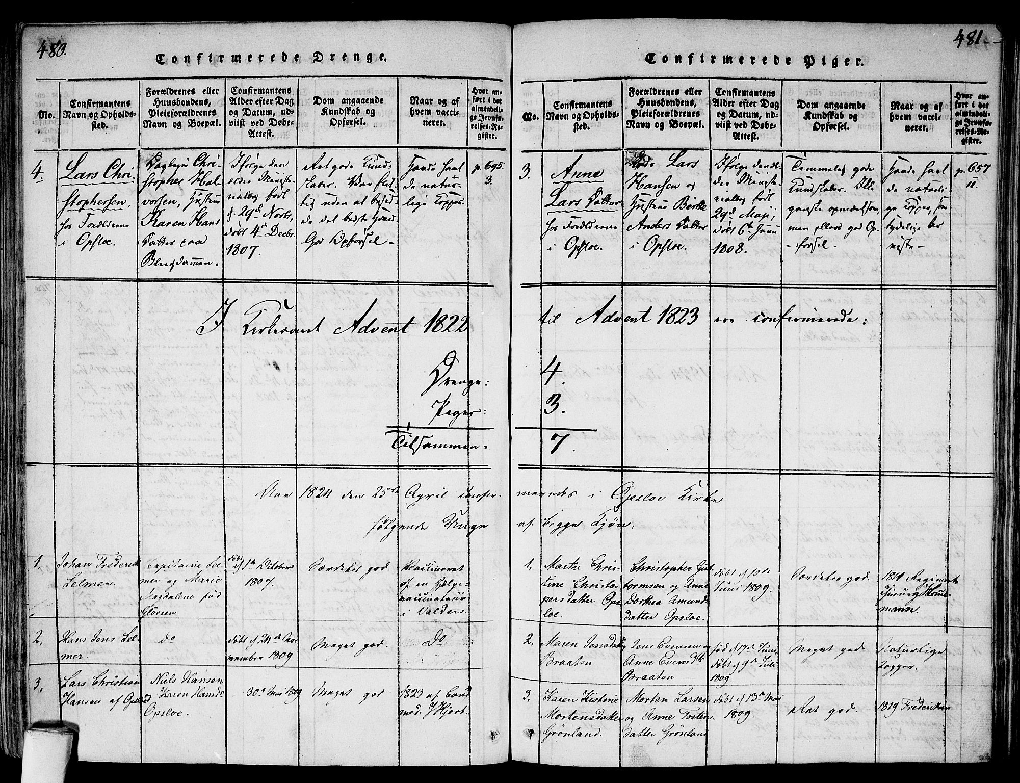 Gamlebyen prestekontor Kirkebøker, SAO/A-10884/F/Fa/L0002: Parish register (official) no. 2, 1817-1829, p. 480-481