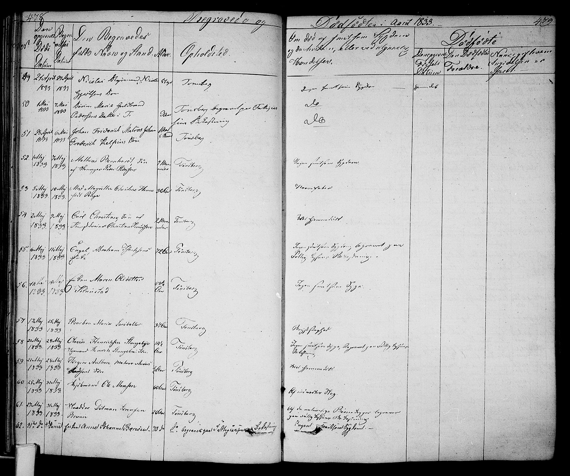 Tønsberg kirkebøker, AV/SAKO-A-330/F/Fa/L0005: Parish register (official) no. I 5, 1827-1836, p. 478-479