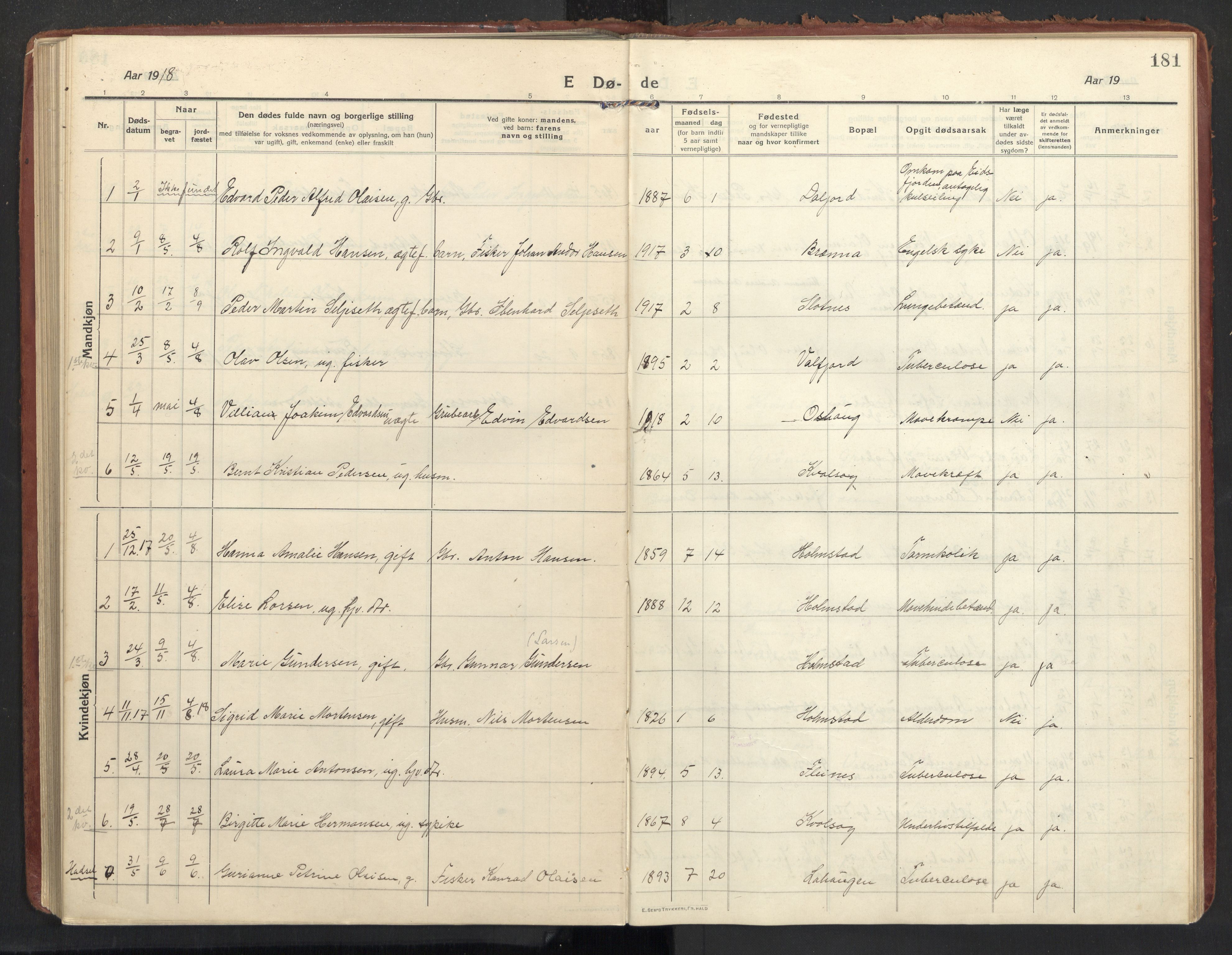 Ministerialprotokoller, klokkerbøker og fødselsregistre - Nordland, AV/SAT-A-1459/890/L1288: Parish register (official) no. 890A03, 1915-1925, p. 181