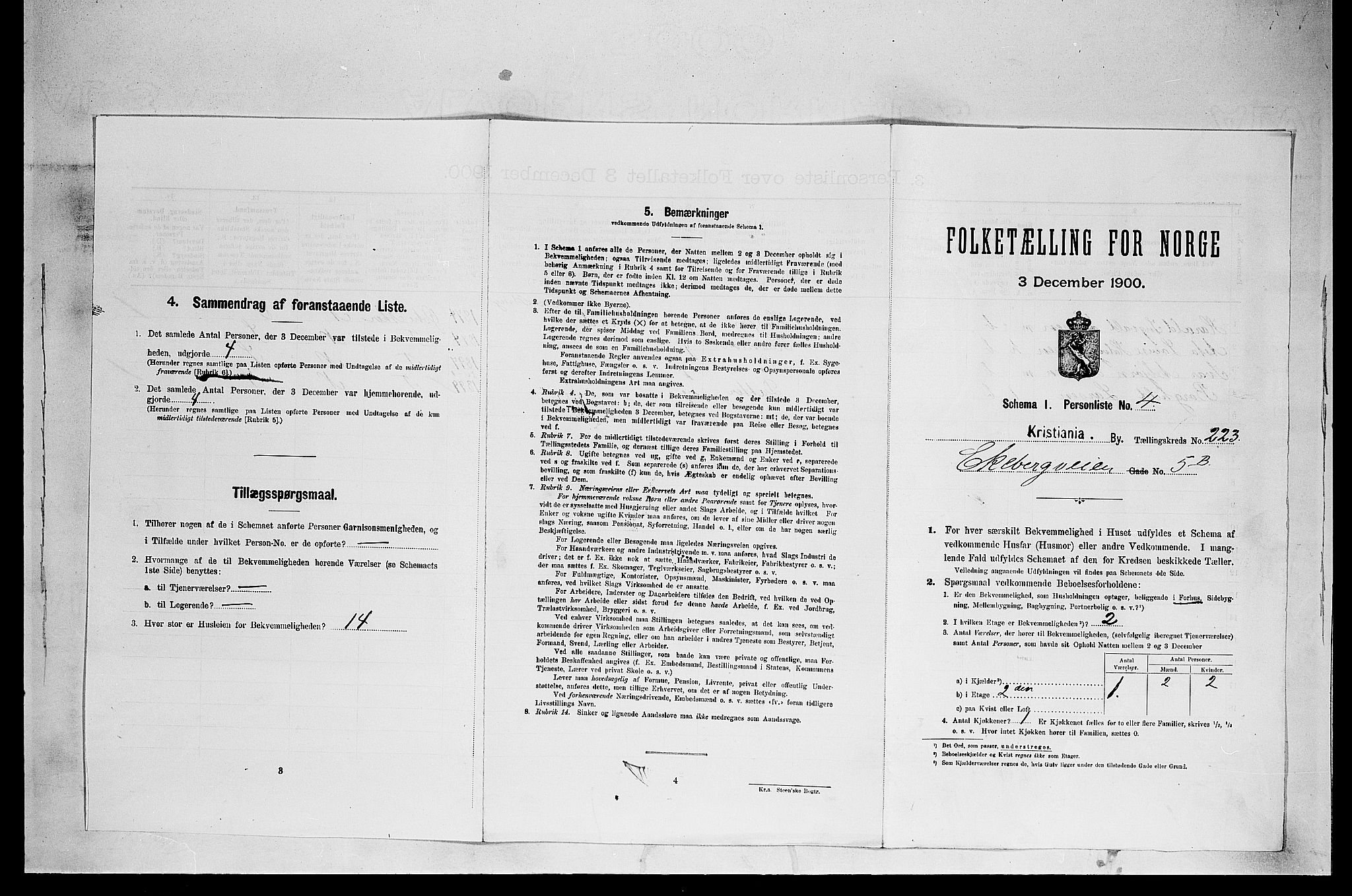 SAO, 1900 census for Kristiania, 1900, p. 18746