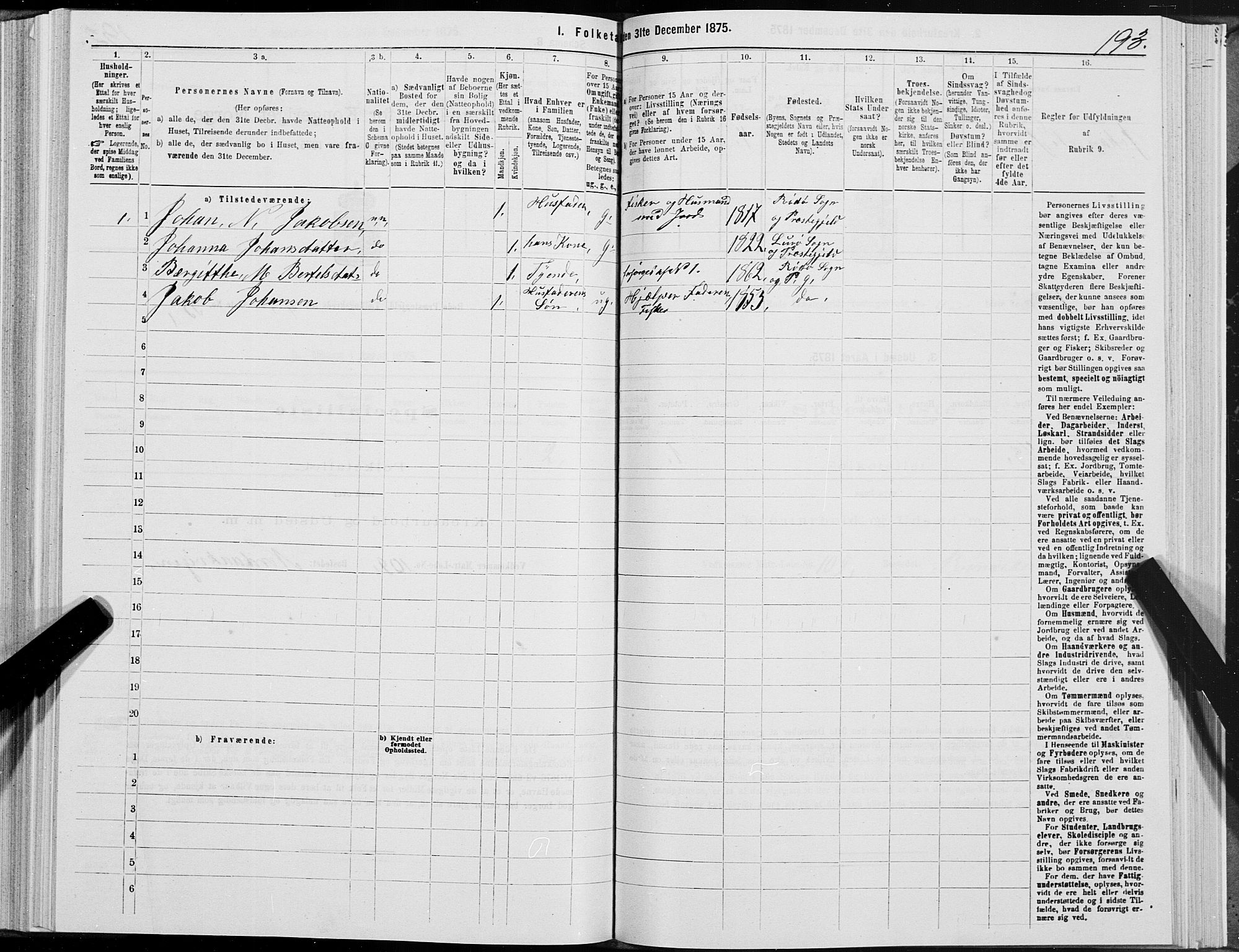 SAT, 1875 census for 1836P Rødøy, 1875, p. 2193