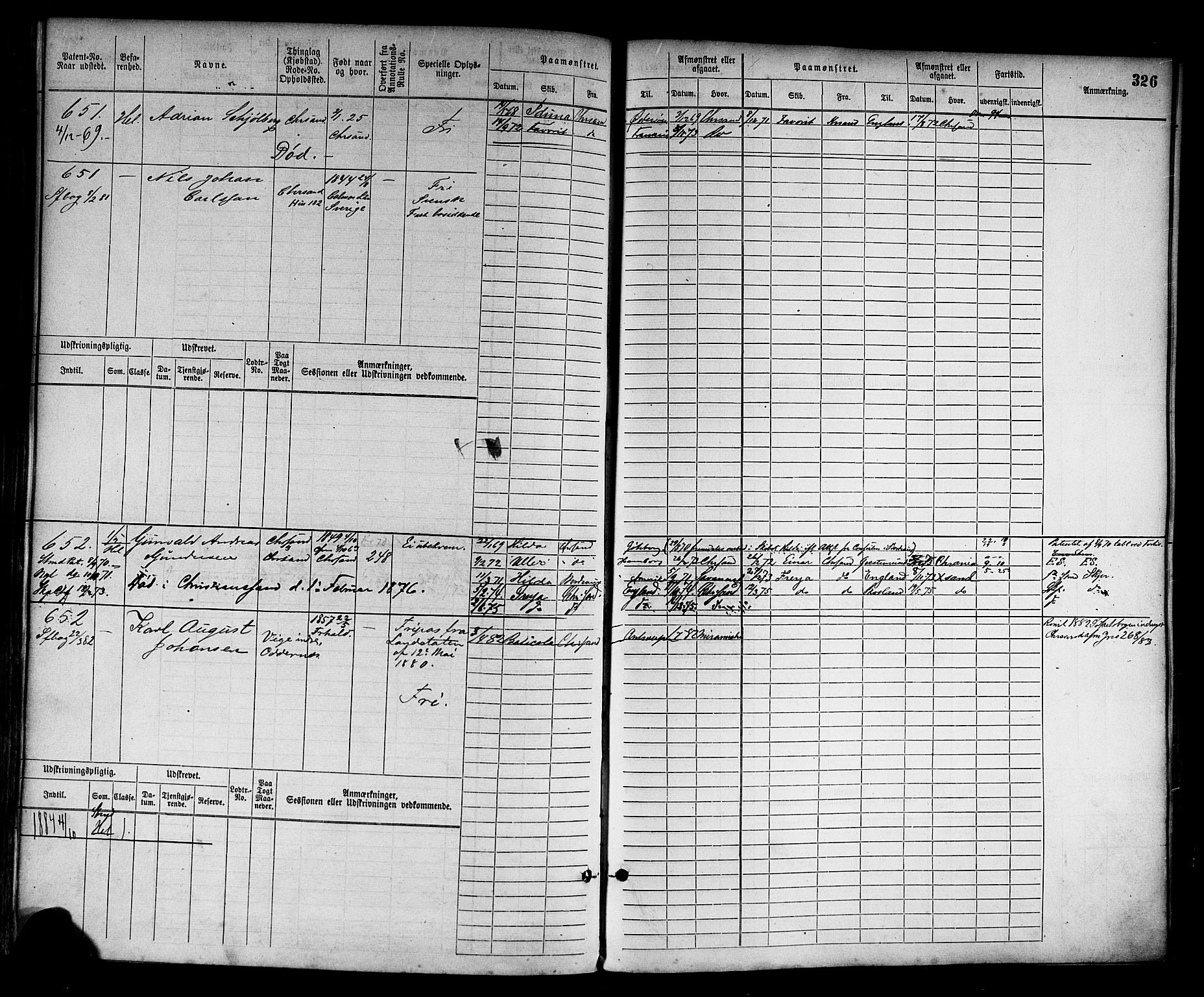 Kristiansand mønstringskrets, AV/SAK-2031-0015/F/Fb/L0003: Hovedrulle nr 1-762, I-10, 1860-1911, p. 342