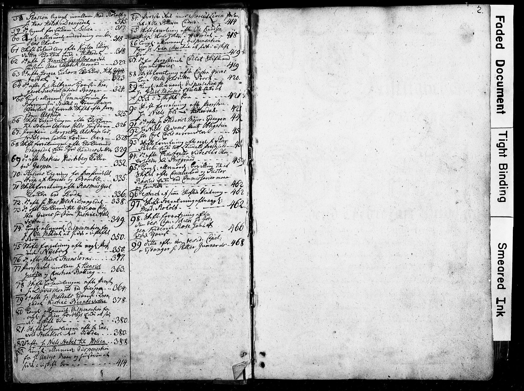 Nedre Telemark og Bamble prosti, SAKO/A-438/O/Ob/L0002: Skifteprotokoll, 1716-1759, p. 2