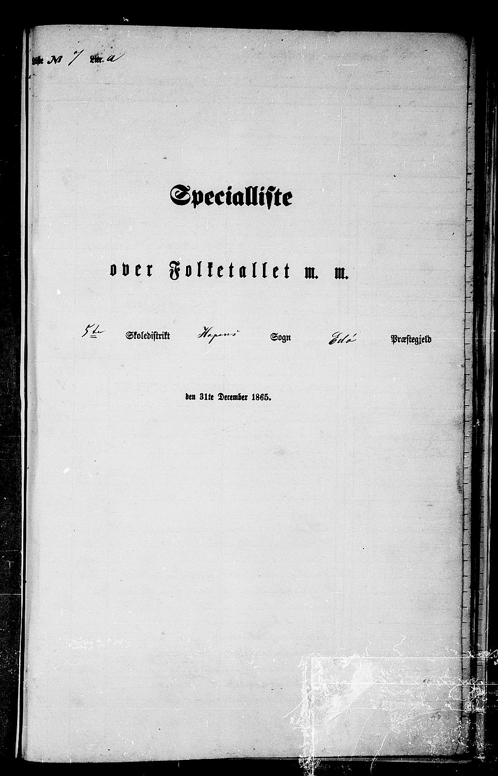 RA, 1865 census for Edøy, 1865, p. 139
