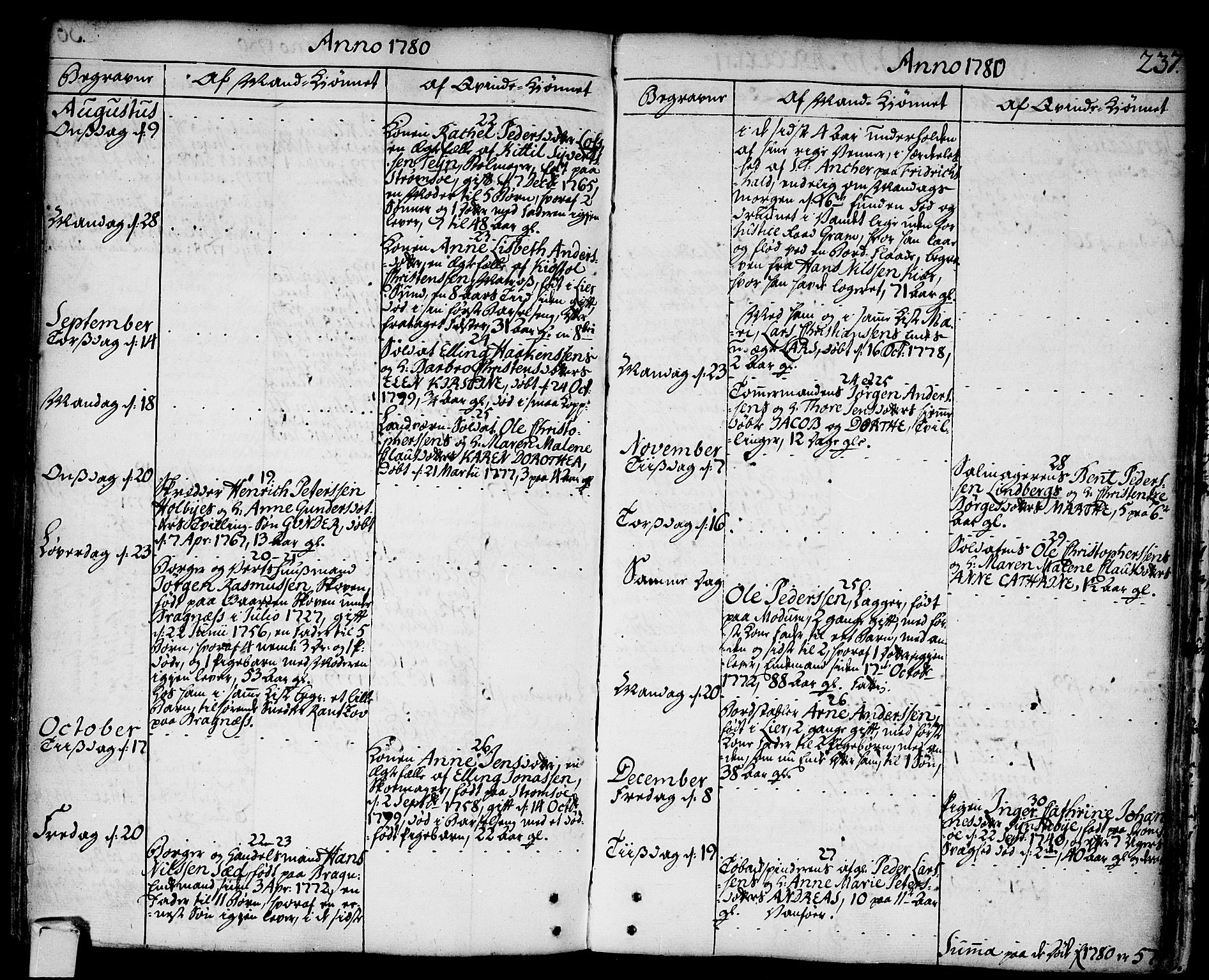 Strømsø kirkebøker, AV/SAKO-A-246/F/Fa/L0009: Parish register (official) no. I 9, 1752-1791, p. 237